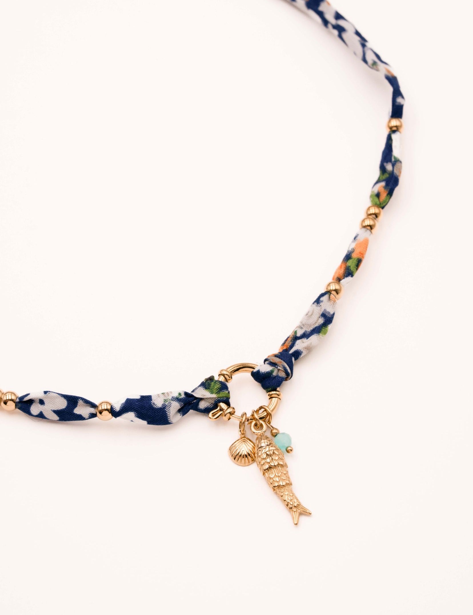 Collier Bohm Paris - Kiwana Colliers Tissus Bohm Paris Bleu 
