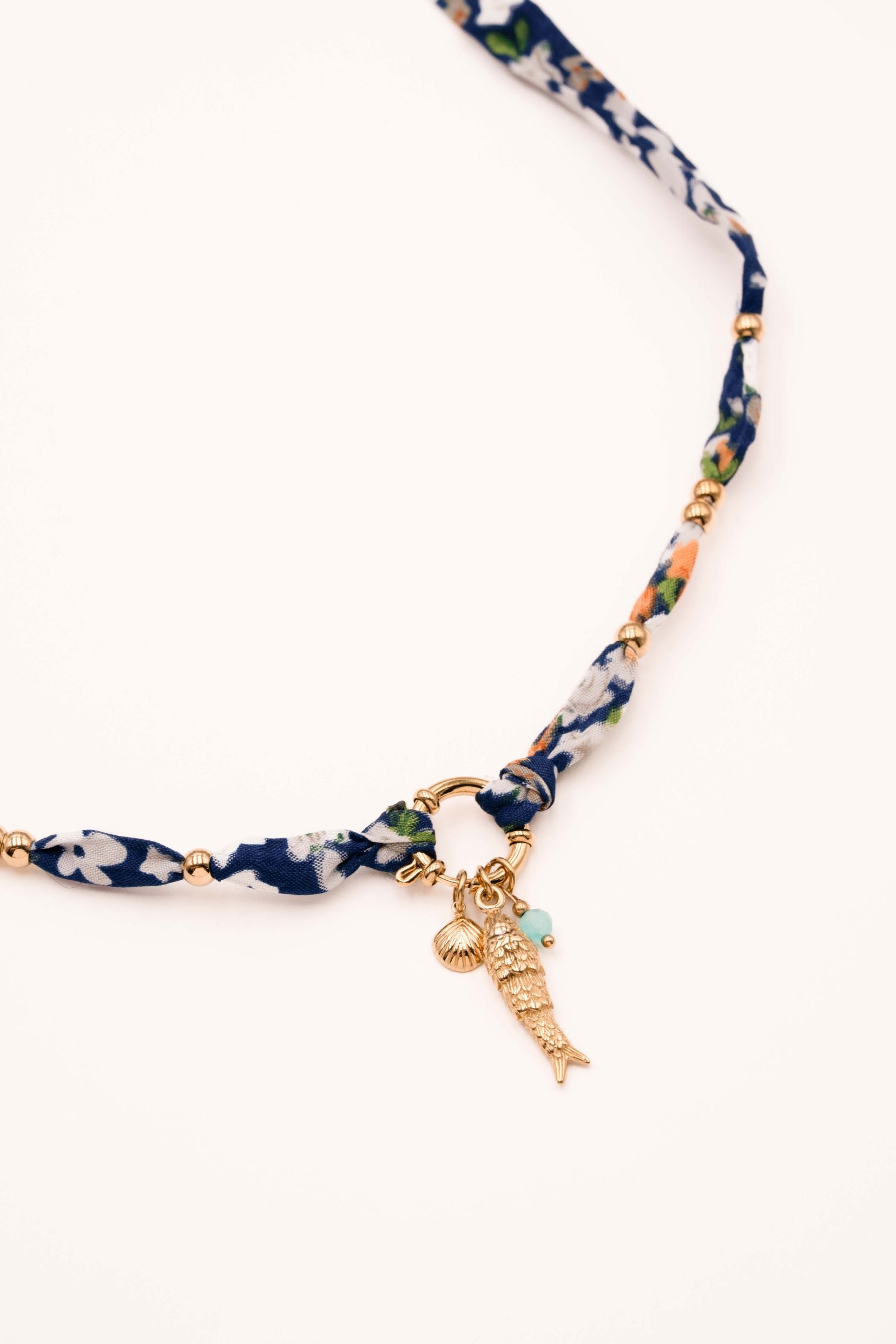 Collier Bohm Paris - Kiwana Colliers Tissus Bohm Paris Bleu 