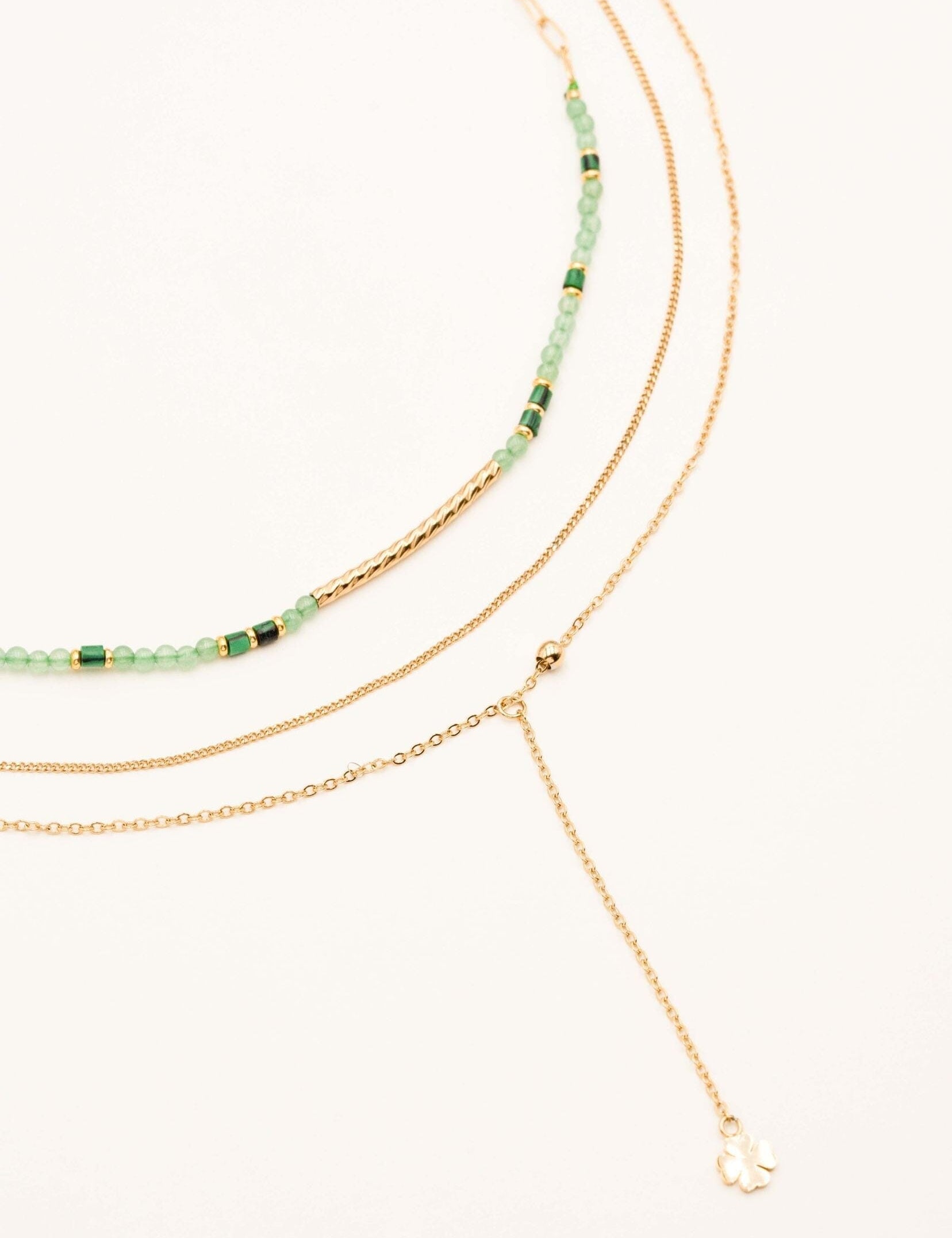 Collier Bohm Paris - Léona Colliers Bohm Paris Aventurine verte 