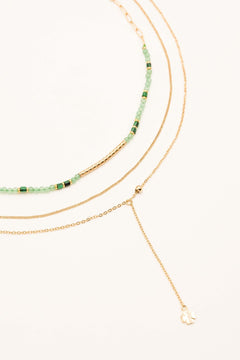 Collier Bohm Paris - Léona Colliers Bohm Paris Aventurine verte 