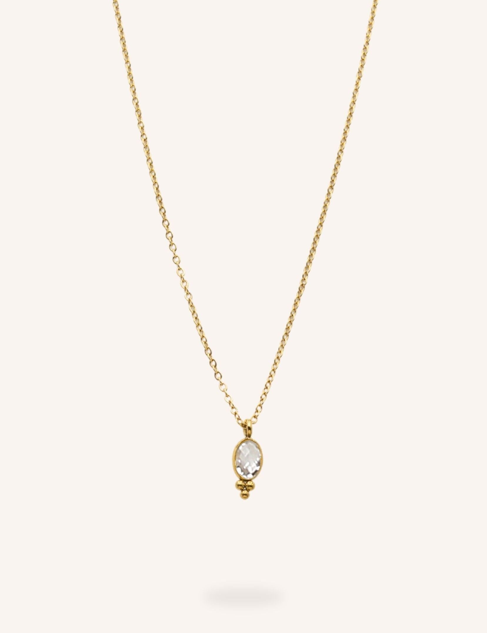 Collier Bohm Paris - Léonie Collier en chaine simple Bohm Paris Cristal 