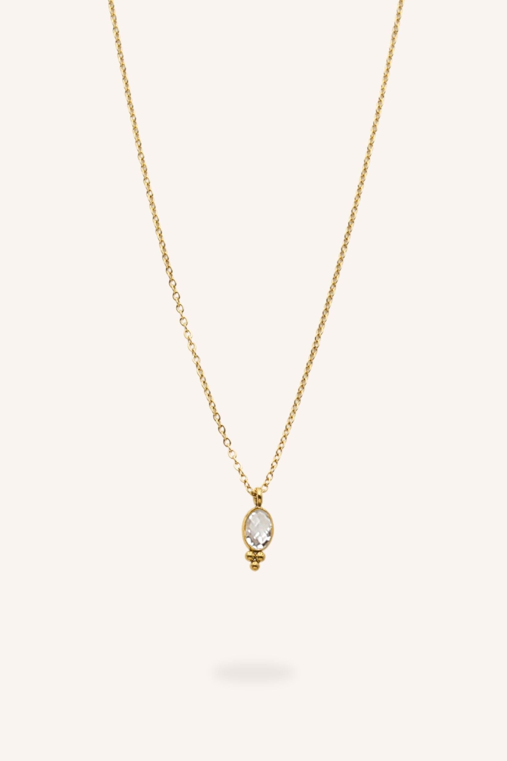 Collier Bohm Paris - Léonie Collier en chaine simple Bohm Paris Cristal 