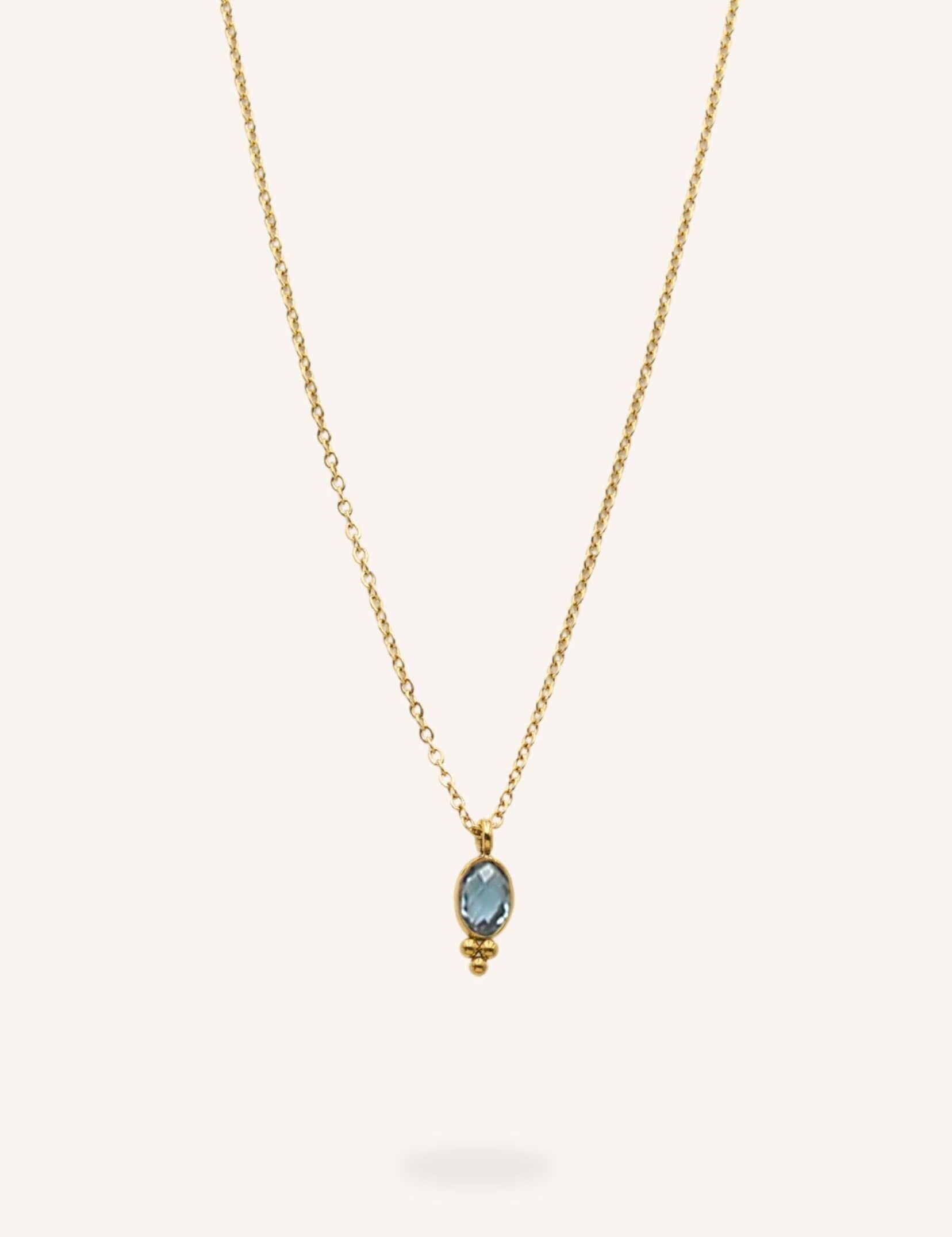 Collier Bohm Paris - Léonie Collier en chaine simple Bohm Paris Denim 