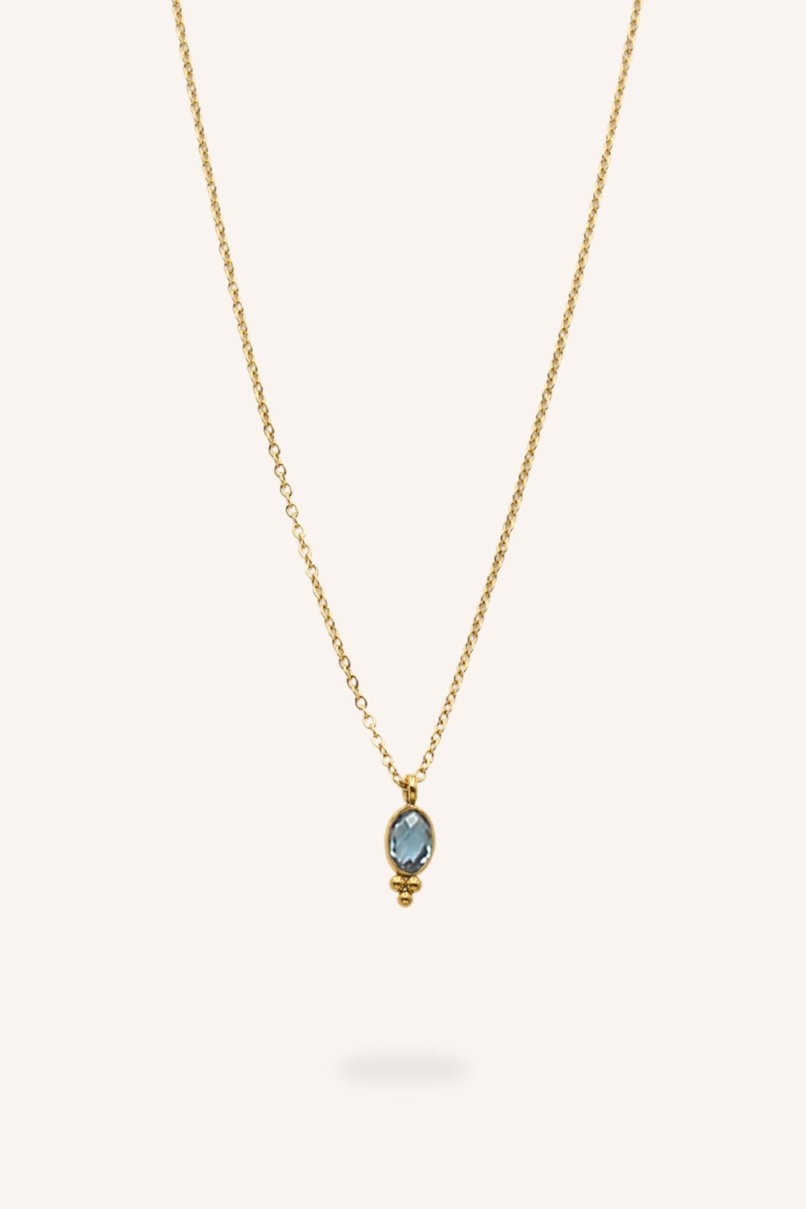 Collier Bohm Paris - Léonie Collier en chaine simple Bohm Paris Denim 