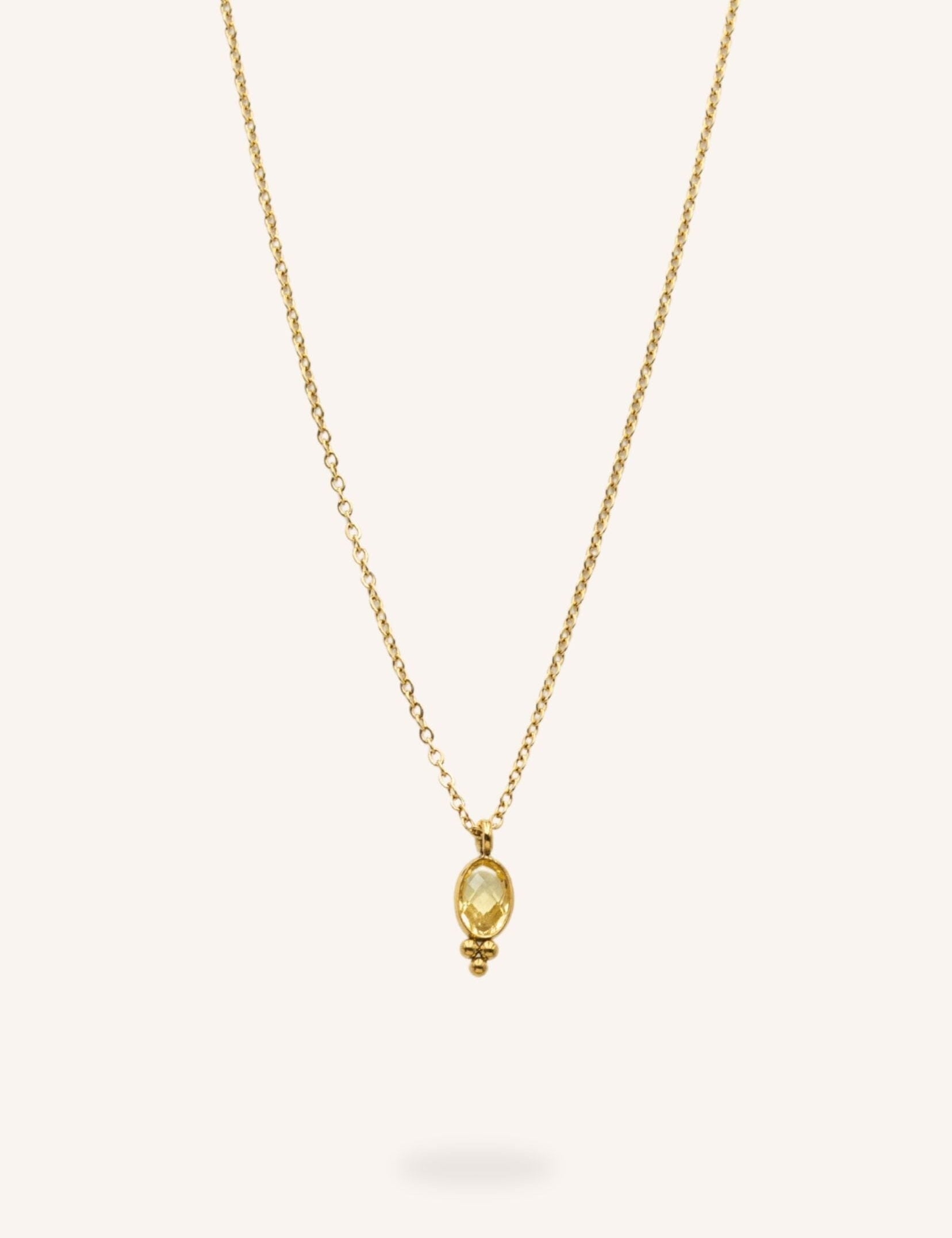 Collier Bohm Paris - Léonie Collier en chaine simple Bohm Paris Jaune 