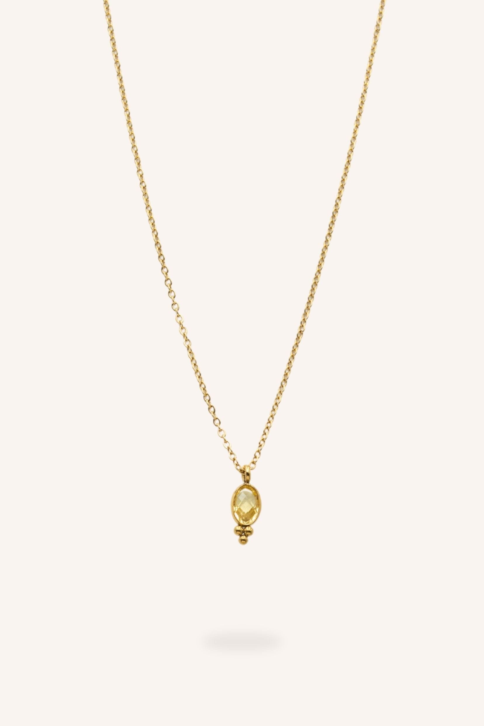 Collier Bohm Paris - Léonie Collier en chaine simple Bohm Paris Jaune 