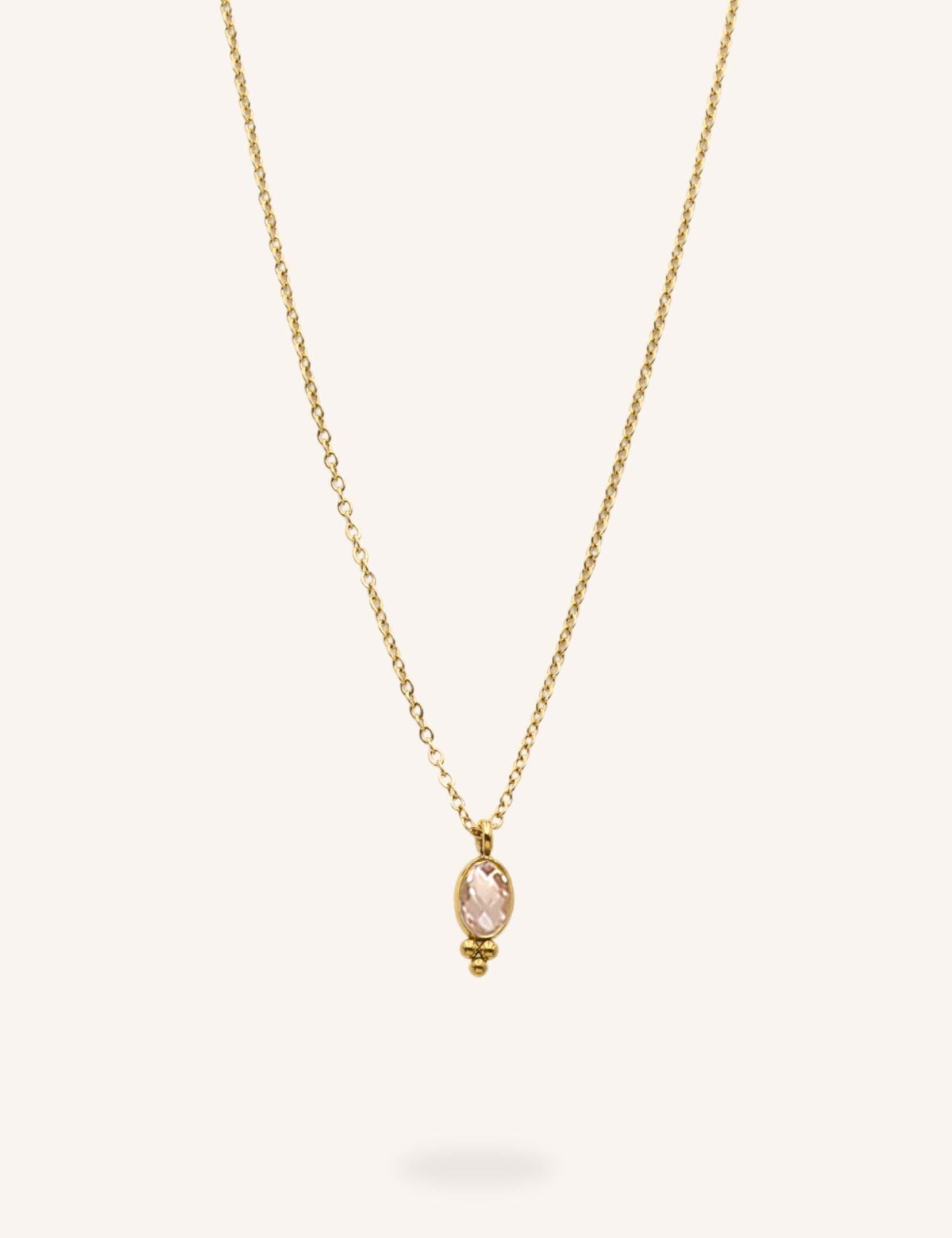 Collier Bohm Paris - Léonie Collier en chaine simple Bohm Paris Peach 