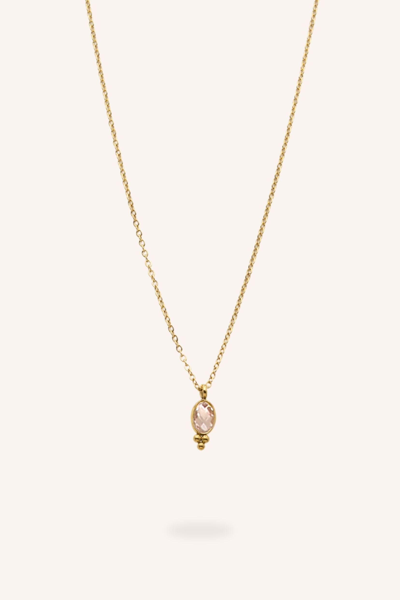 Collier Bohm Paris - Léonie Collier en chaine simple Bohm Paris Peach 