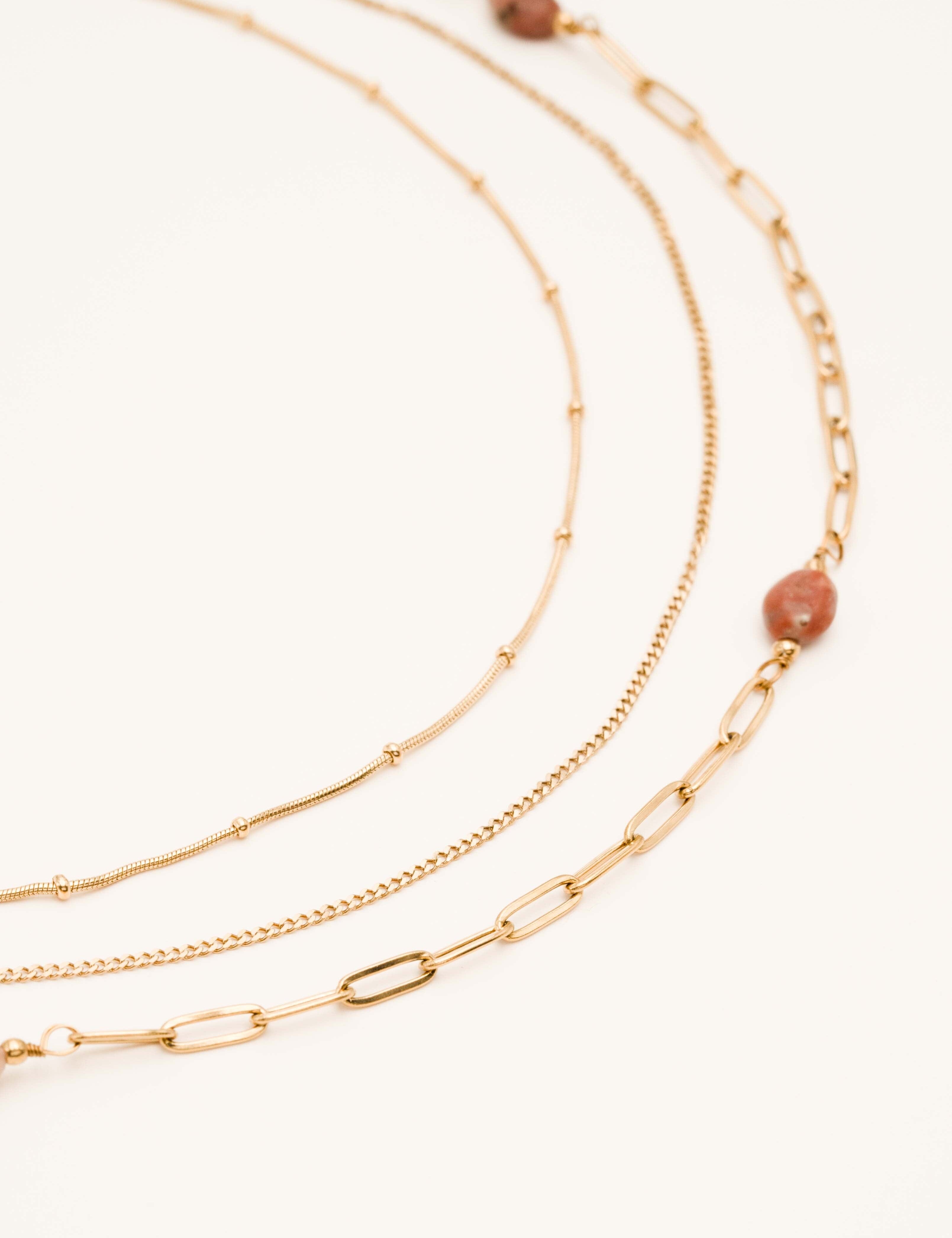 Collier Bohm Paris - Lorraine Colliers Bohm Paris Rhodonite 