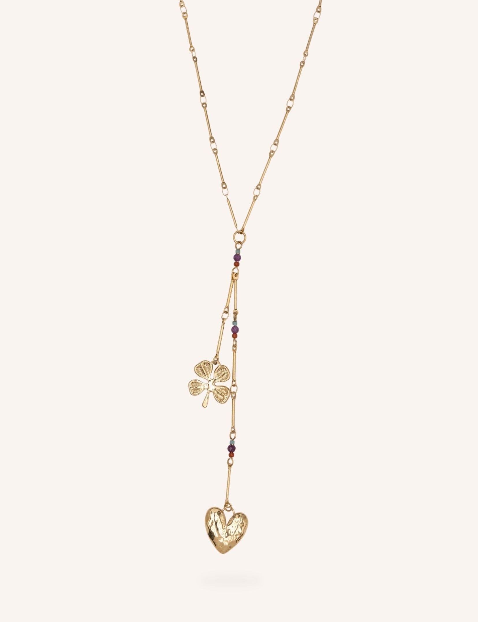 Collier Bohm Paris - Lucky Collier en Y Bohm Paris Doré 