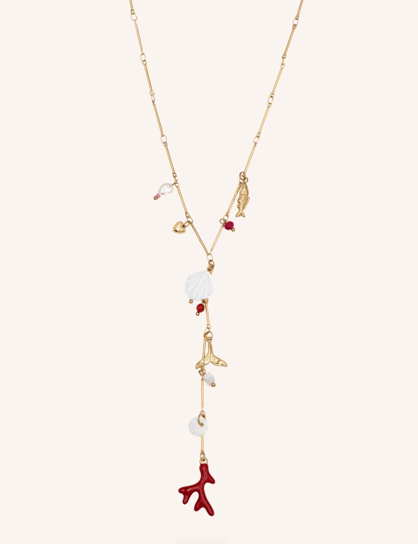 Collier Bohm Paris - Marina Collier en Y Bohm Paris Doré 