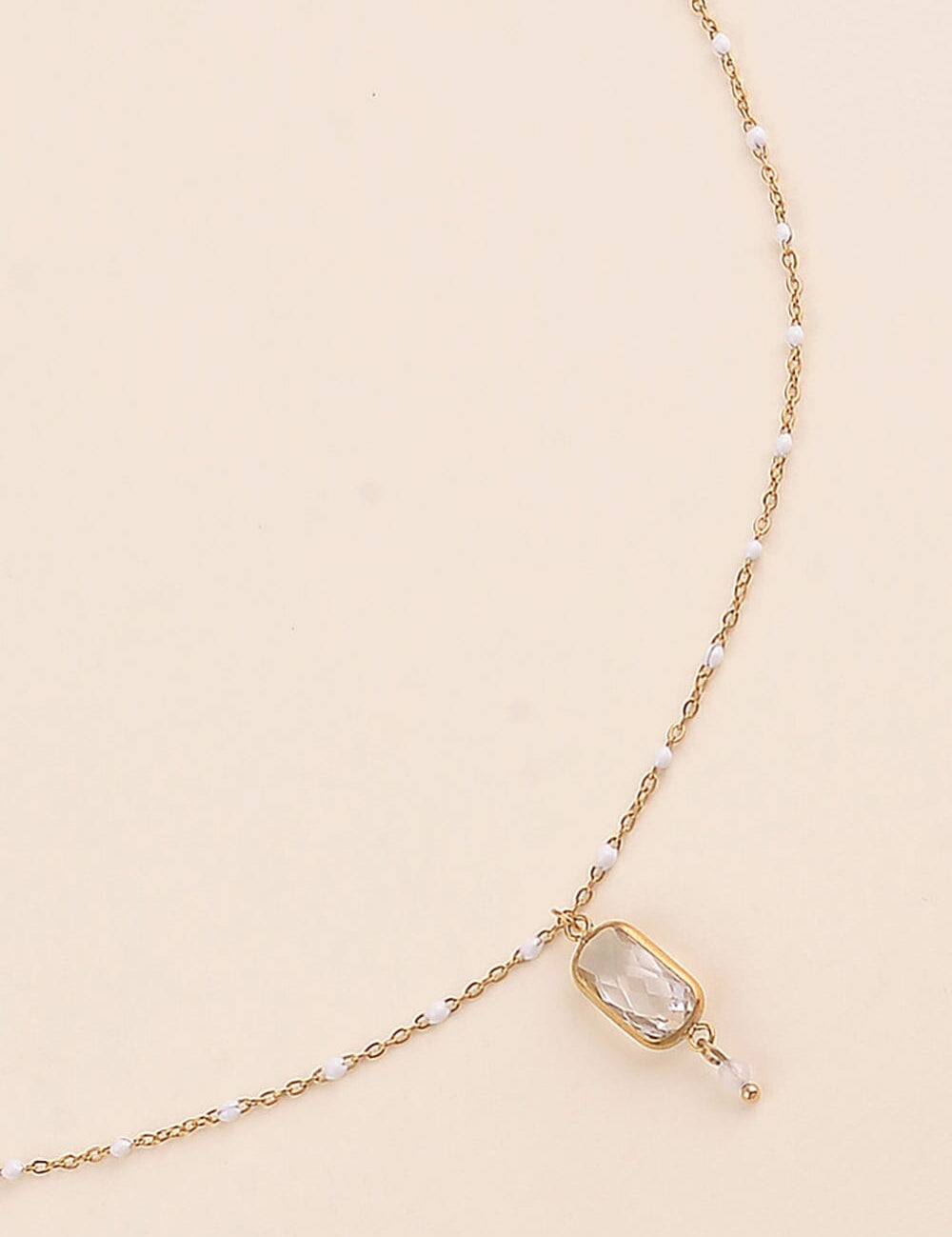 Collier Bohm Paris - Naïade Collier en chaine simple Bohm Paris Blanc 