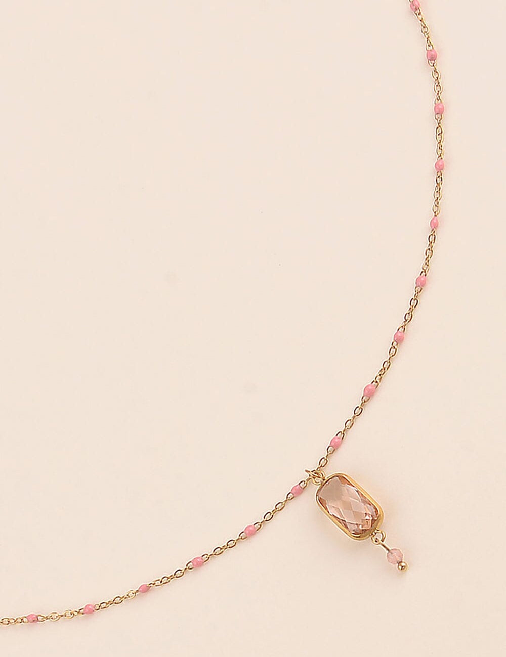 Collier Bohm Paris - Naïade Collier en chaine simple Bohm Paris Peach 