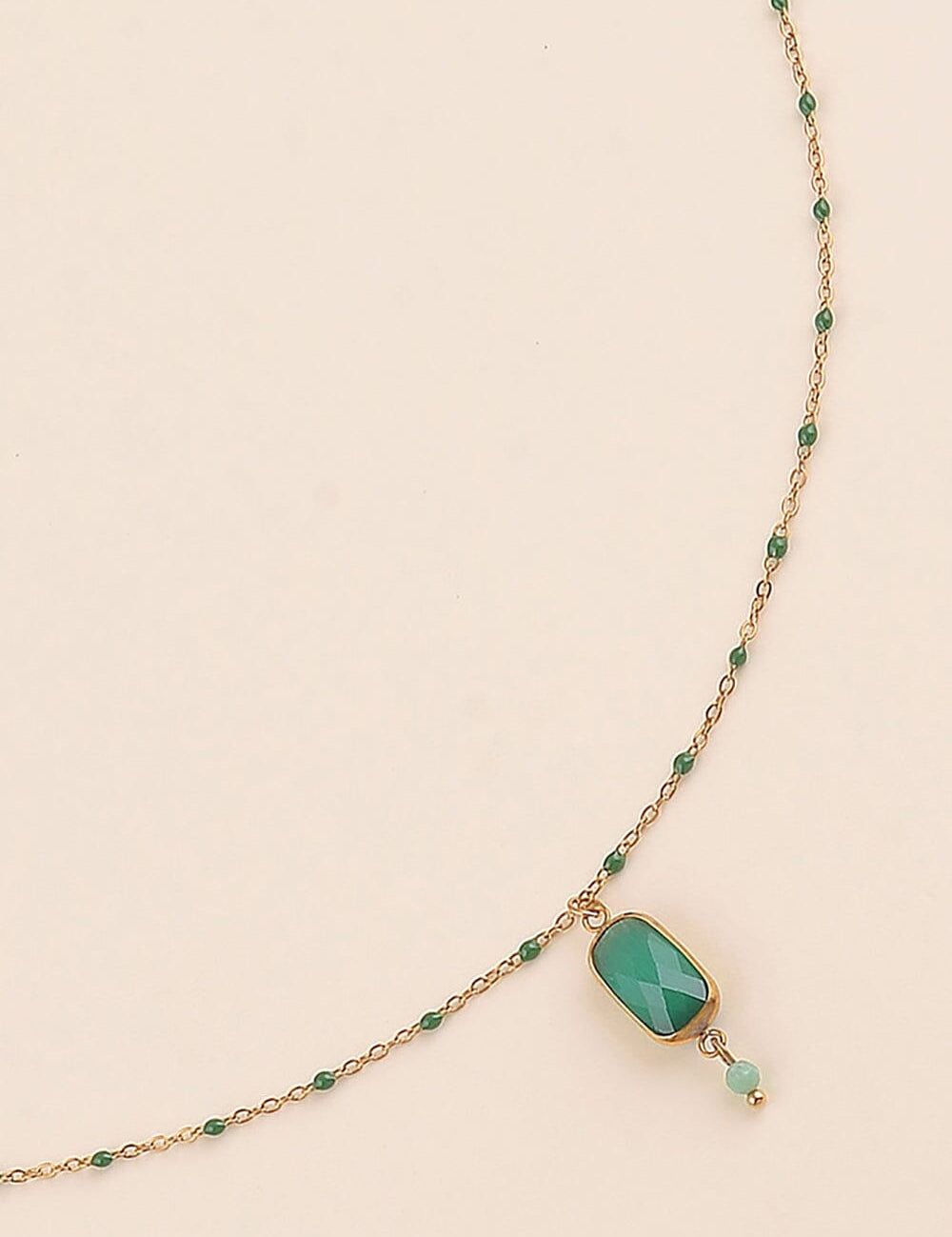 Collier Bohm Paris - Naïade Collier en chaine simple Bohm Paris Vert OC 