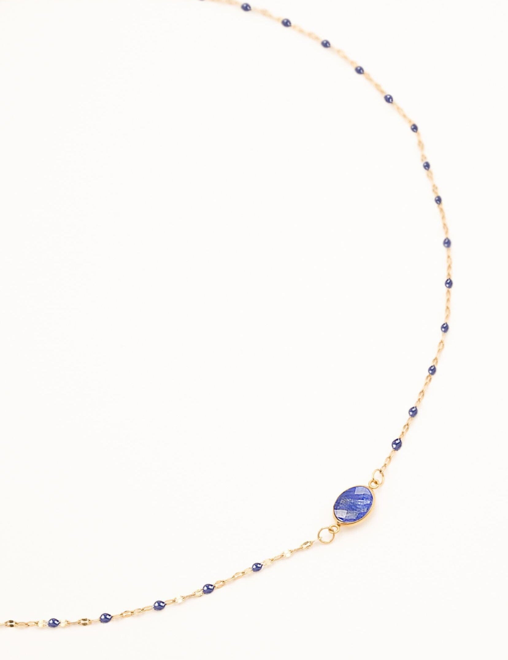 Collier Bohm Paris - Noelynn Colliers Bohm Paris Agate bleue 