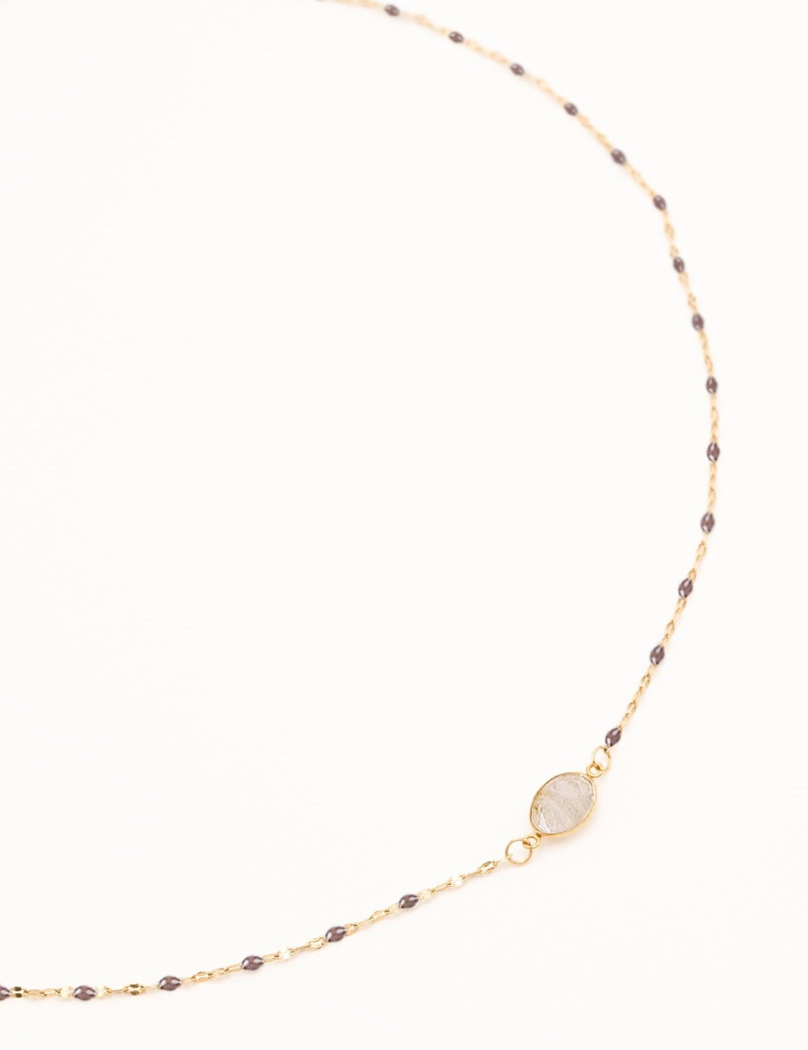 Collier Bohm Paris - Noelynn Colliers Bohm Paris Agate fumée 