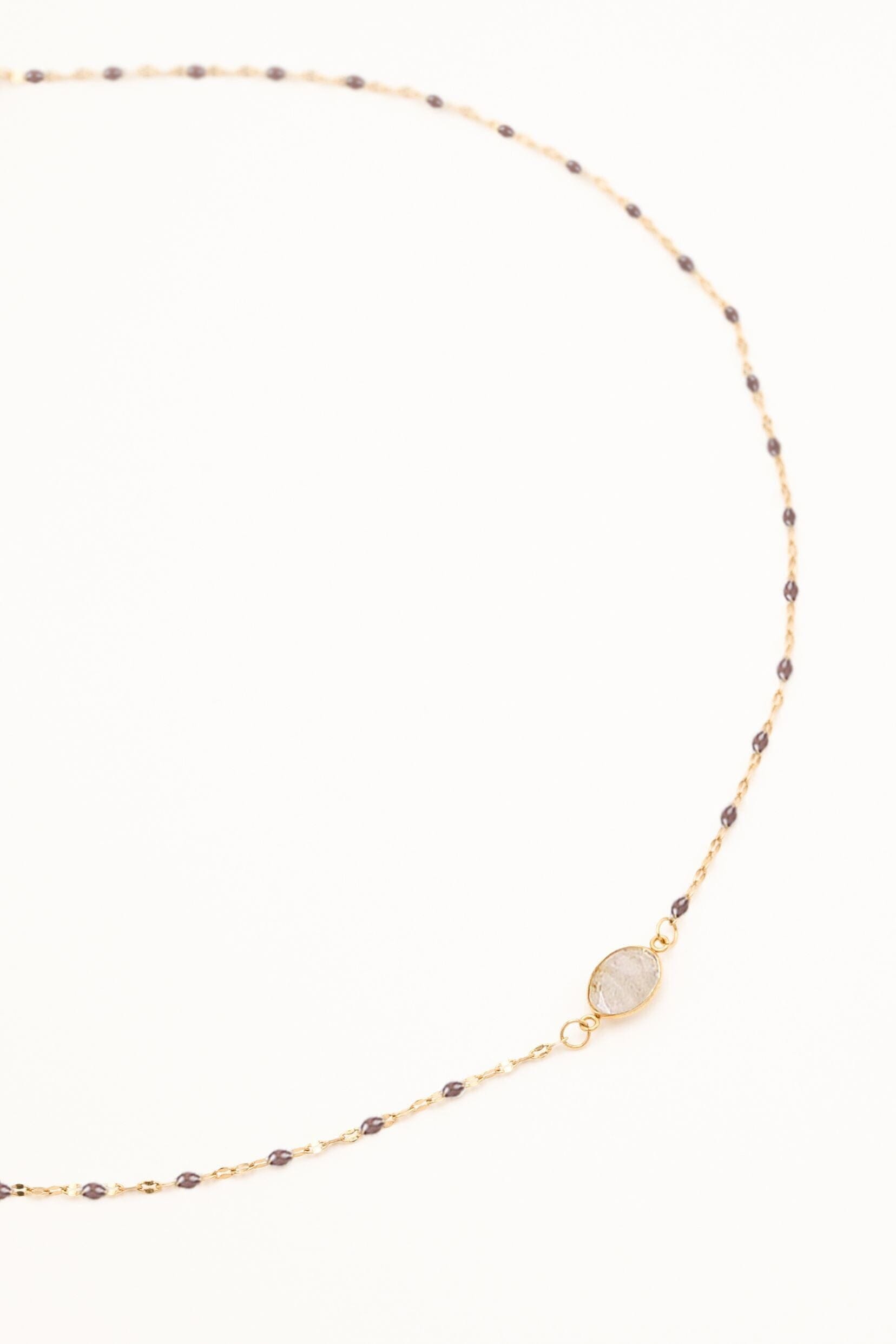 Collier Bohm Paris - Noelynn Colliers Bohm Paris Agate fumée 