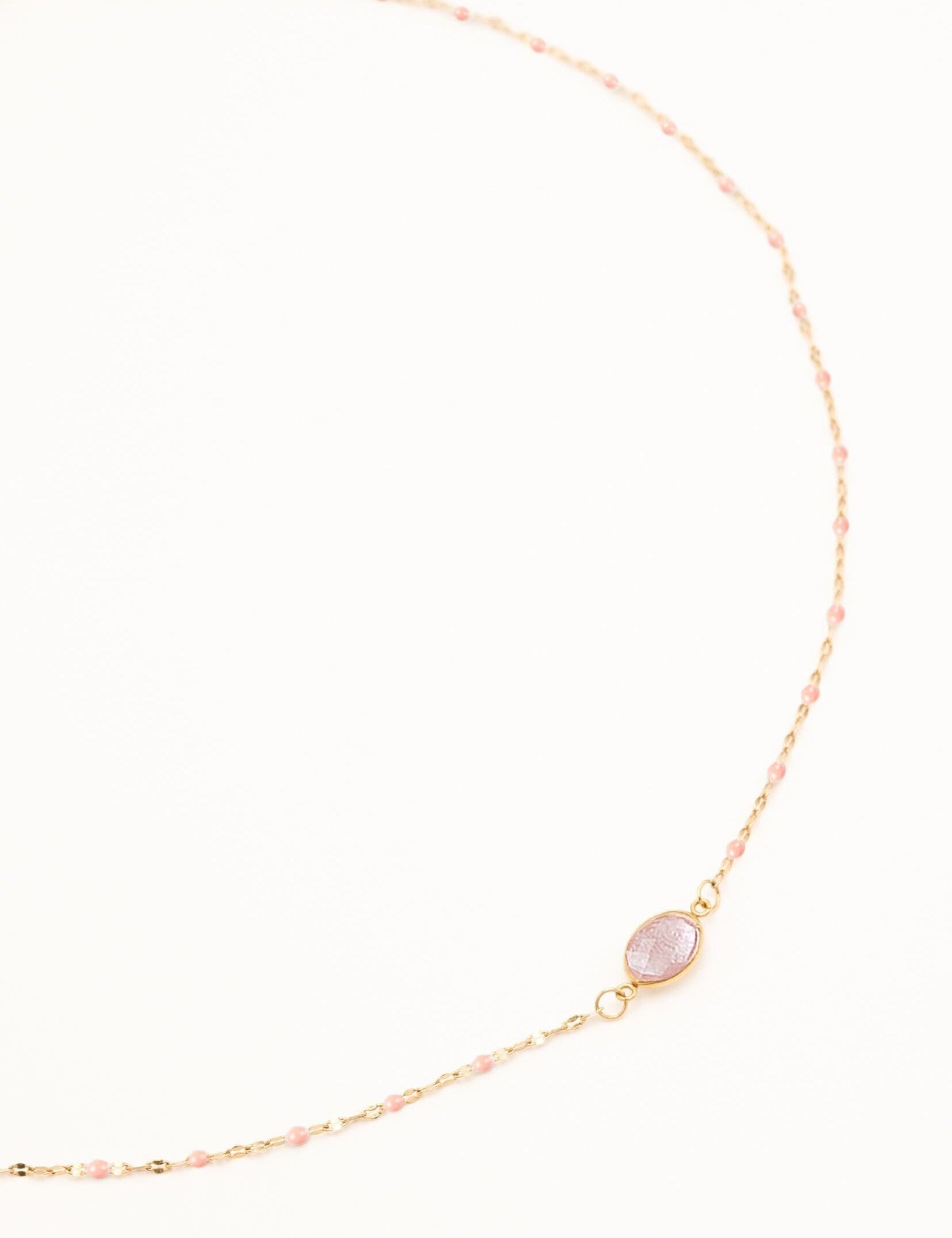 Collier Bohm Paris - Noelynn Colliers Bohm Paris Agate rose 