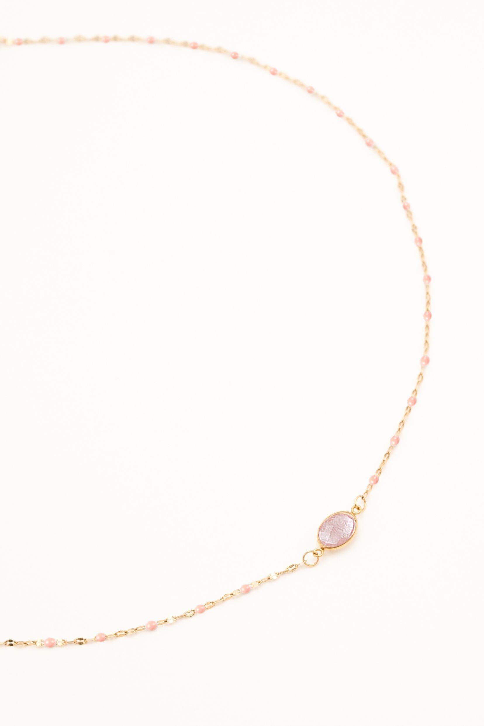 Collier Bohm Paris - Noelynn Colliers Bohm Paris Agate rose 