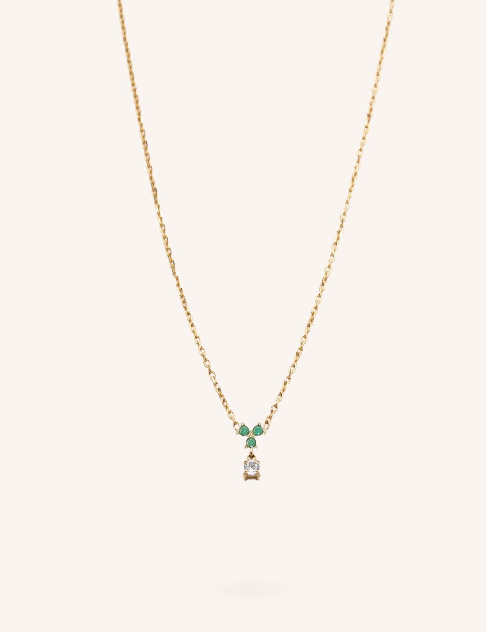 Collier Bohm Paris - Norya Collier en chaine simple Bohm Paris Vert 