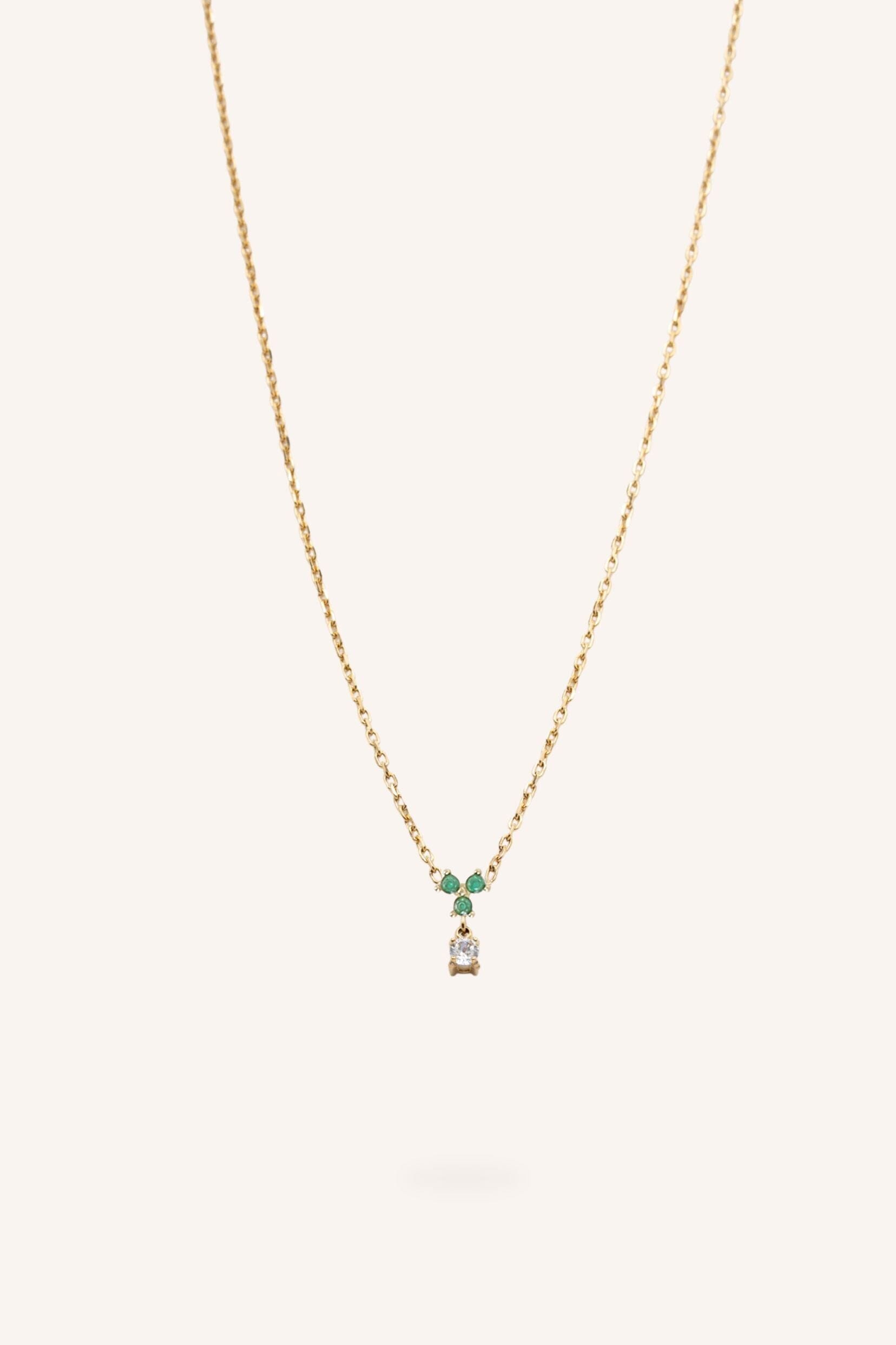 Collier Bohm Paris - Norya Collier en chaine simple Bohm Paris Vert 