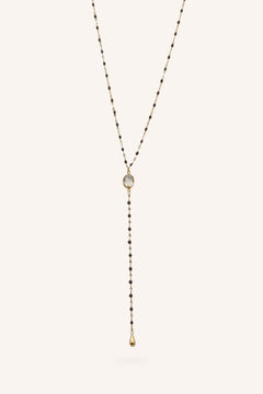 Collier Bohm Paris - Orvyn Collier en Y Bohm Paris Agate fumée 