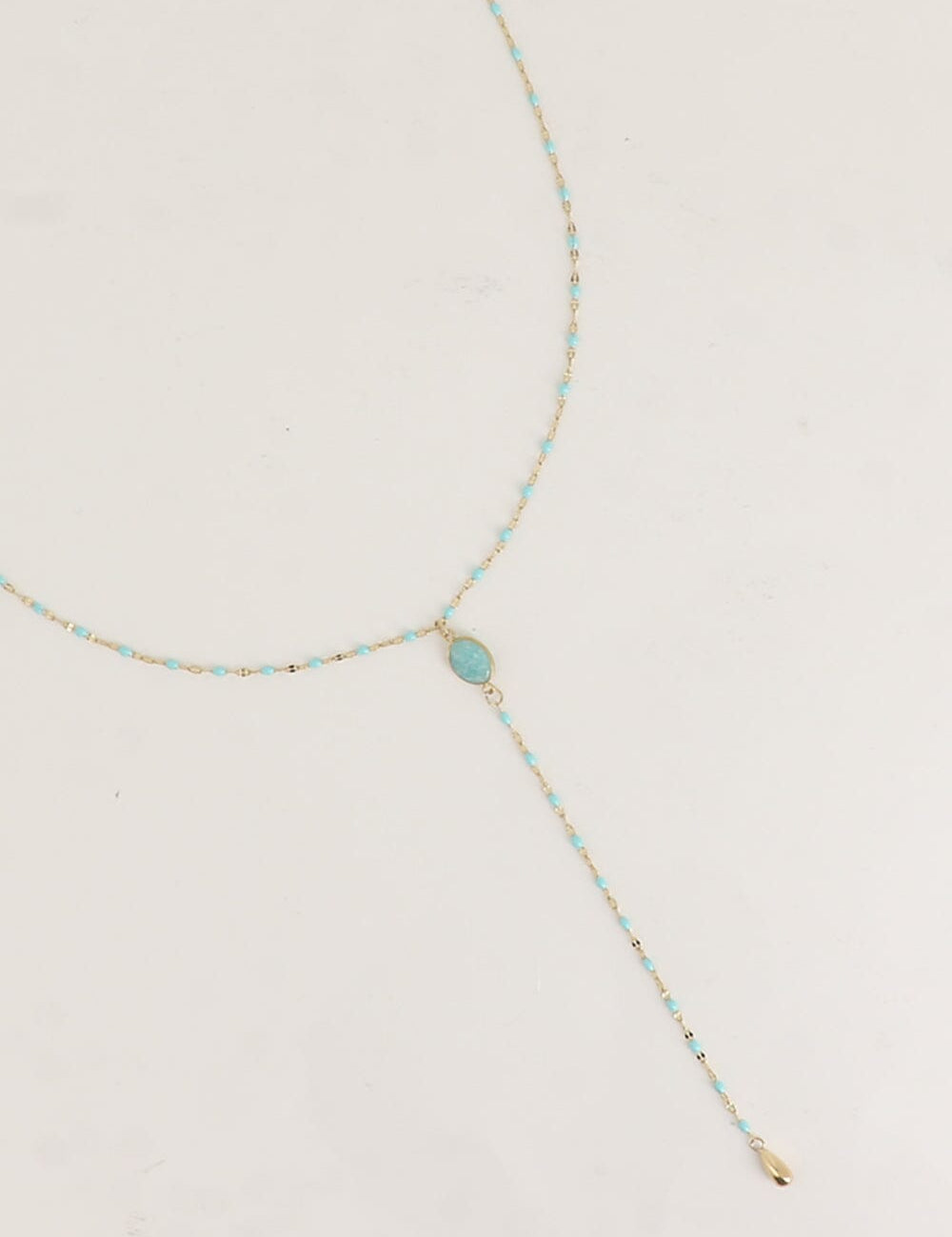 Collier Bohm Paris - Orvyn Collier en Y Bohm Paris Amazonite 