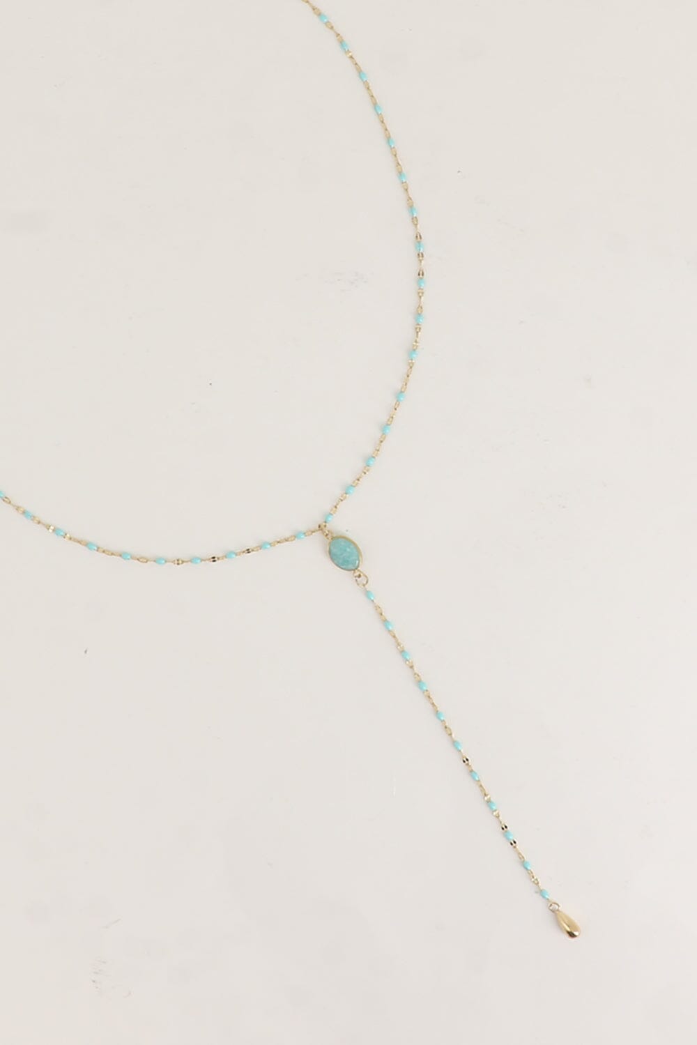 Collier Bohm Paris - Orvyn Collier en Y Bohm Paris Amazonite 