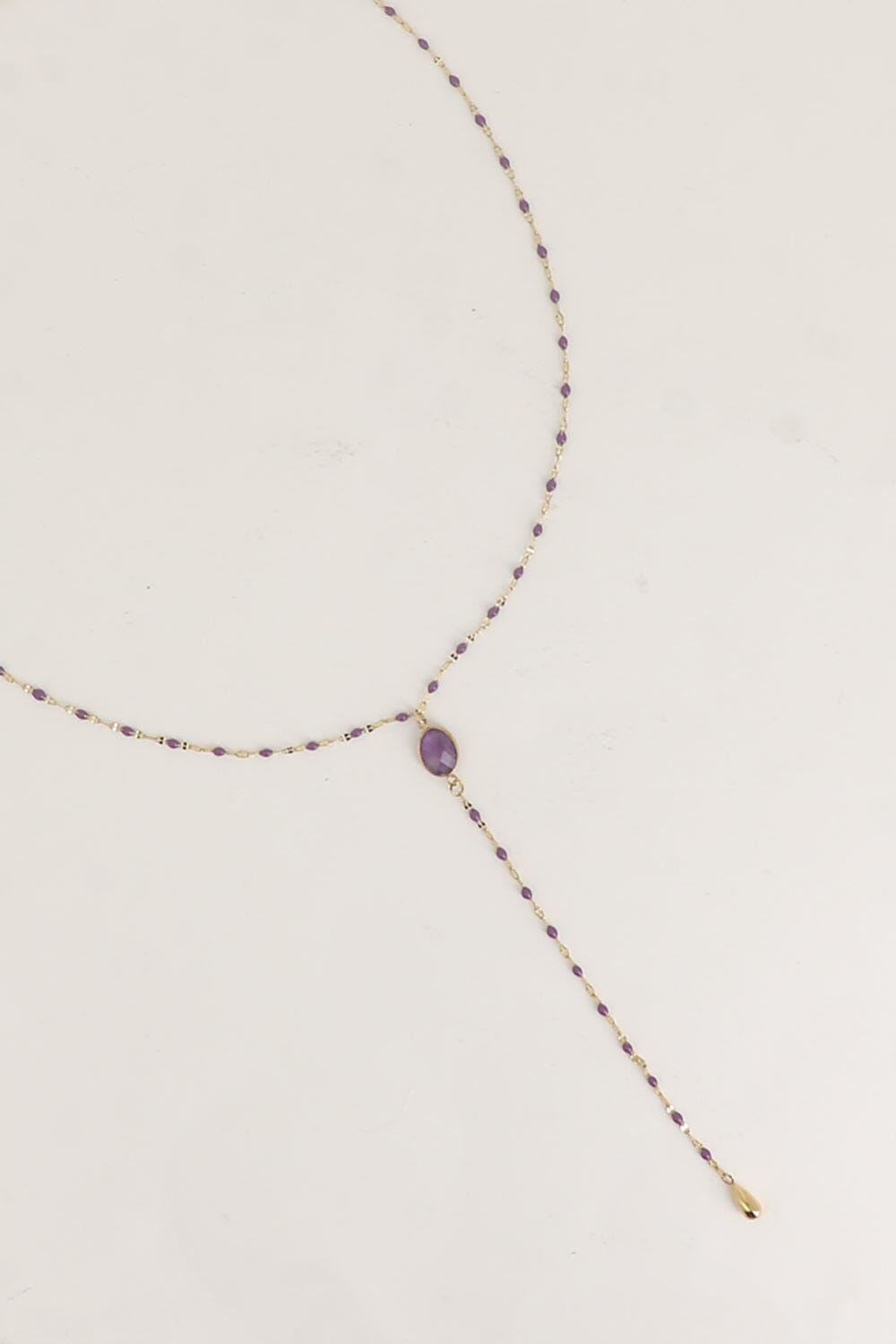 Collier Bohm Paris - Orvyn Collier en Y Bohm Paris Améthyste 