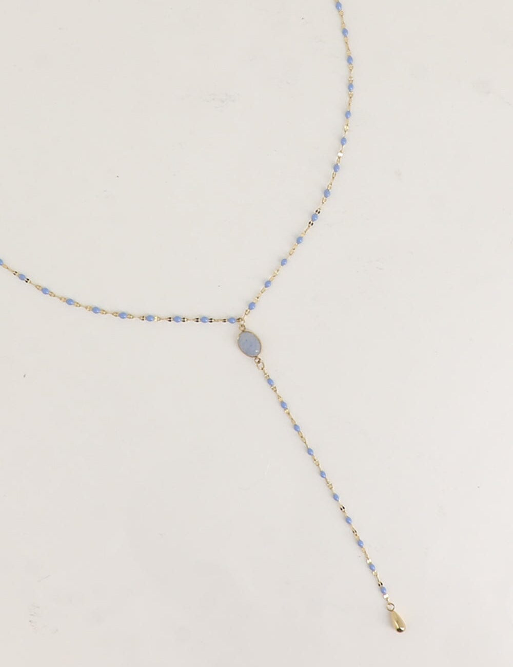 Collier Bohm Paris - Orvyn Collier en Y Bohm Paris Aventurine bleue 