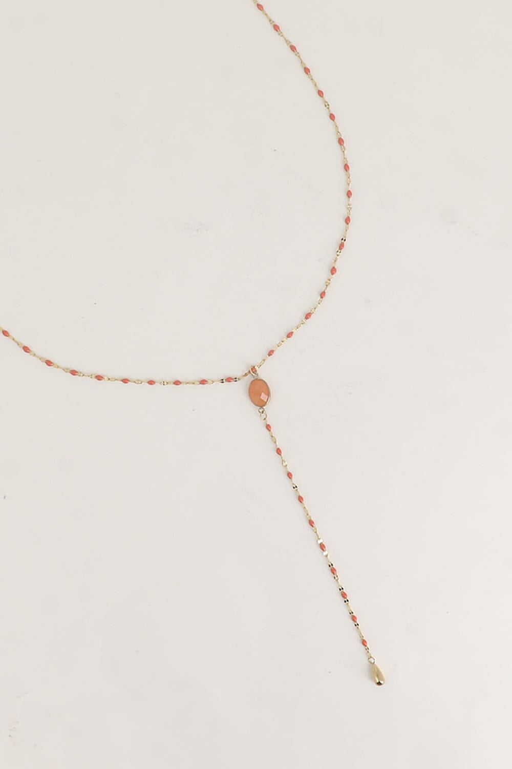 Collier Bohm Paris - Orvyn Collier en Y Bohm Paris Aventurine rouge 