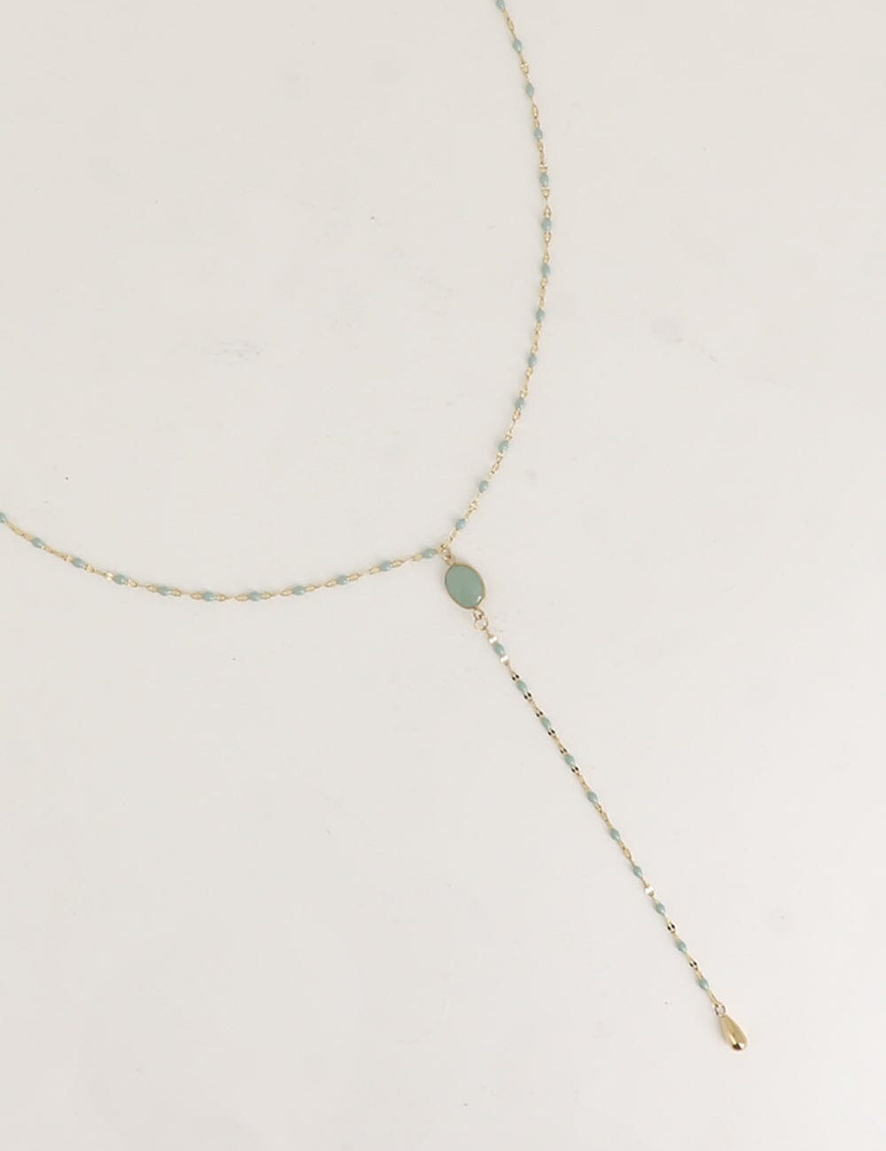 Collier Bohm Paris - Orvyn Collier en Y Bohm Paris Aventurine vert 