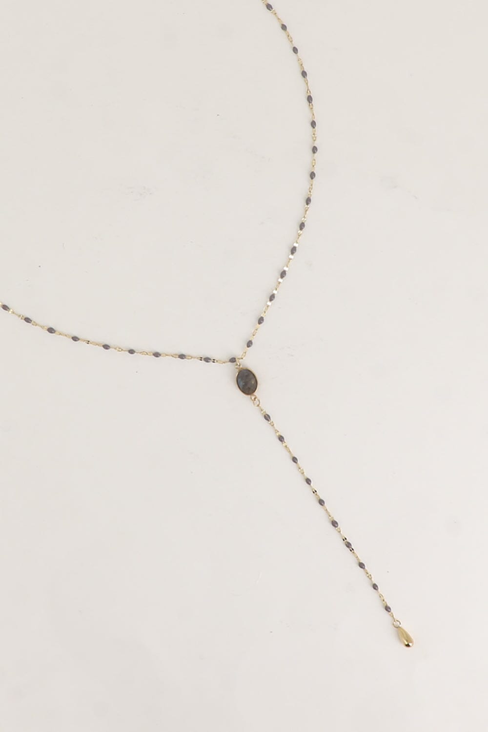 Collier Bohm Paris - Orvyn Collier en Y Bohm Paris Labradorite 
