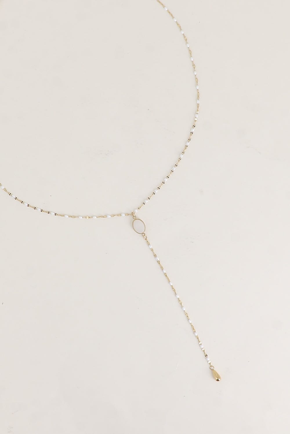 Collier Bohm Paris - Orvyn Collier en Y Bohm Paris Nacre blanche 