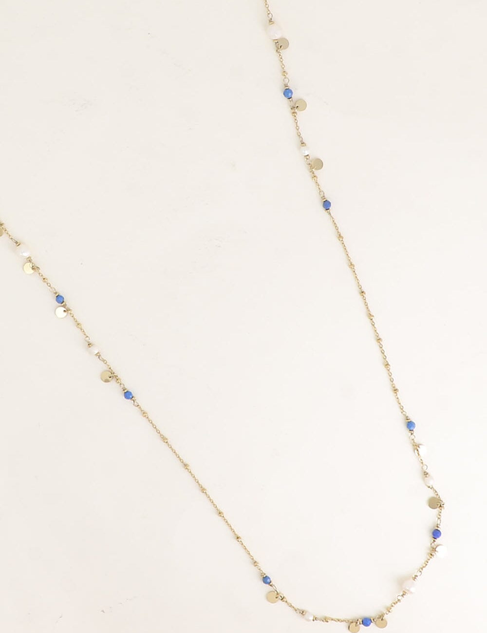 Collier Bohm Paris - Syléa Collier type sautoir Bohm Paris Agate bleu 