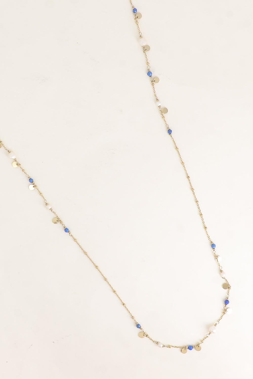 Collier Bohm Paris - Syléa Collier type sautoir Bohm Paris Agate bleu 