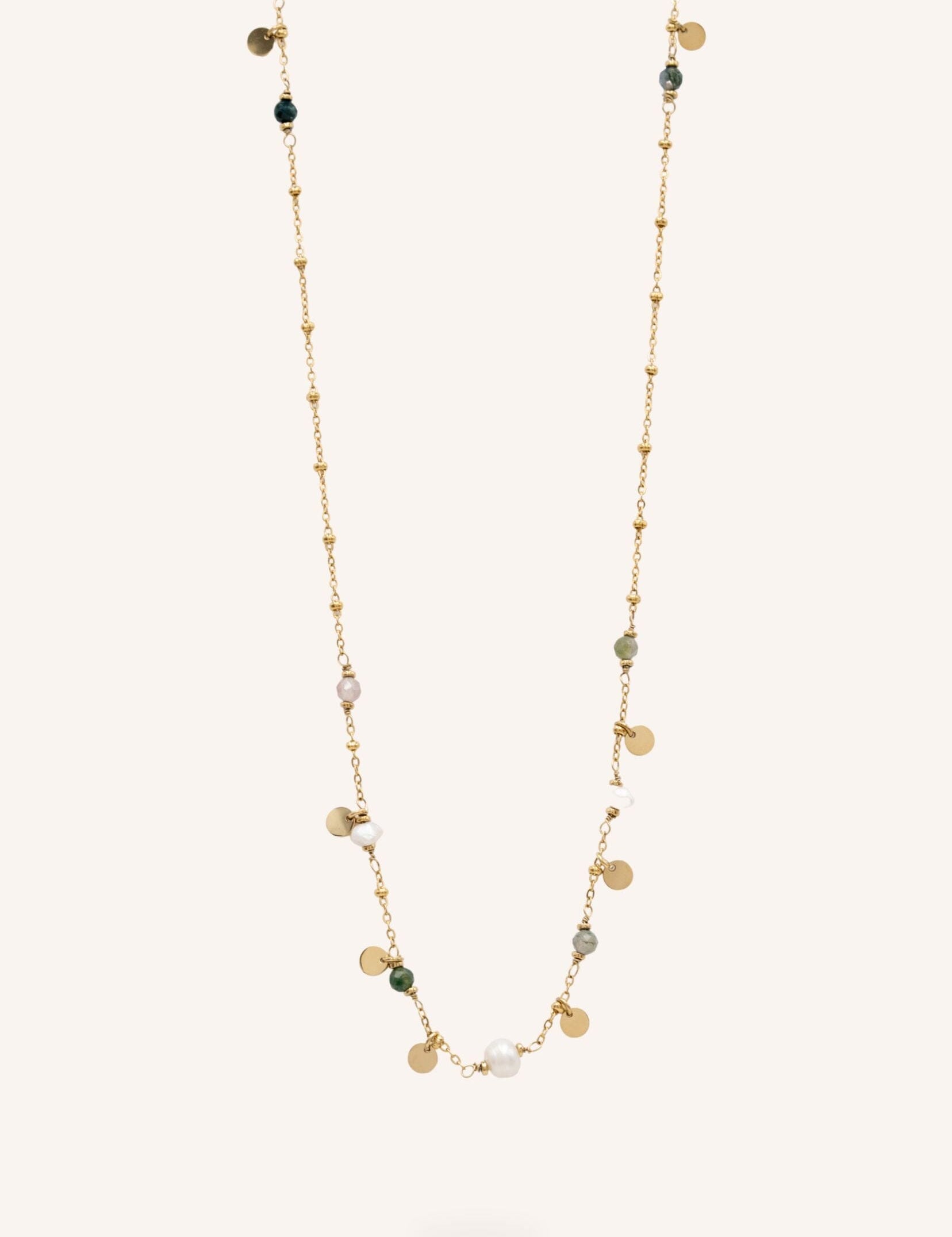 Collier Bohm Paris - Syléa Collier type sautoir Bohm Paris Agate verte 