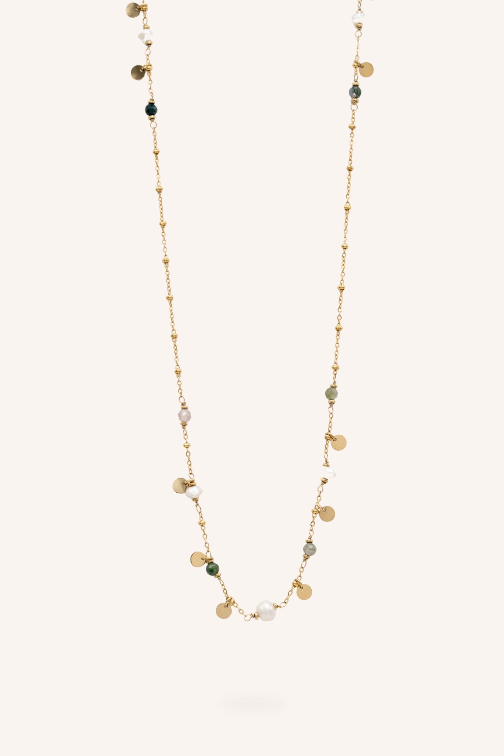 Collier Bohm Paris - Syléa Collier type sautoir Bohm Paris Agate verte 
