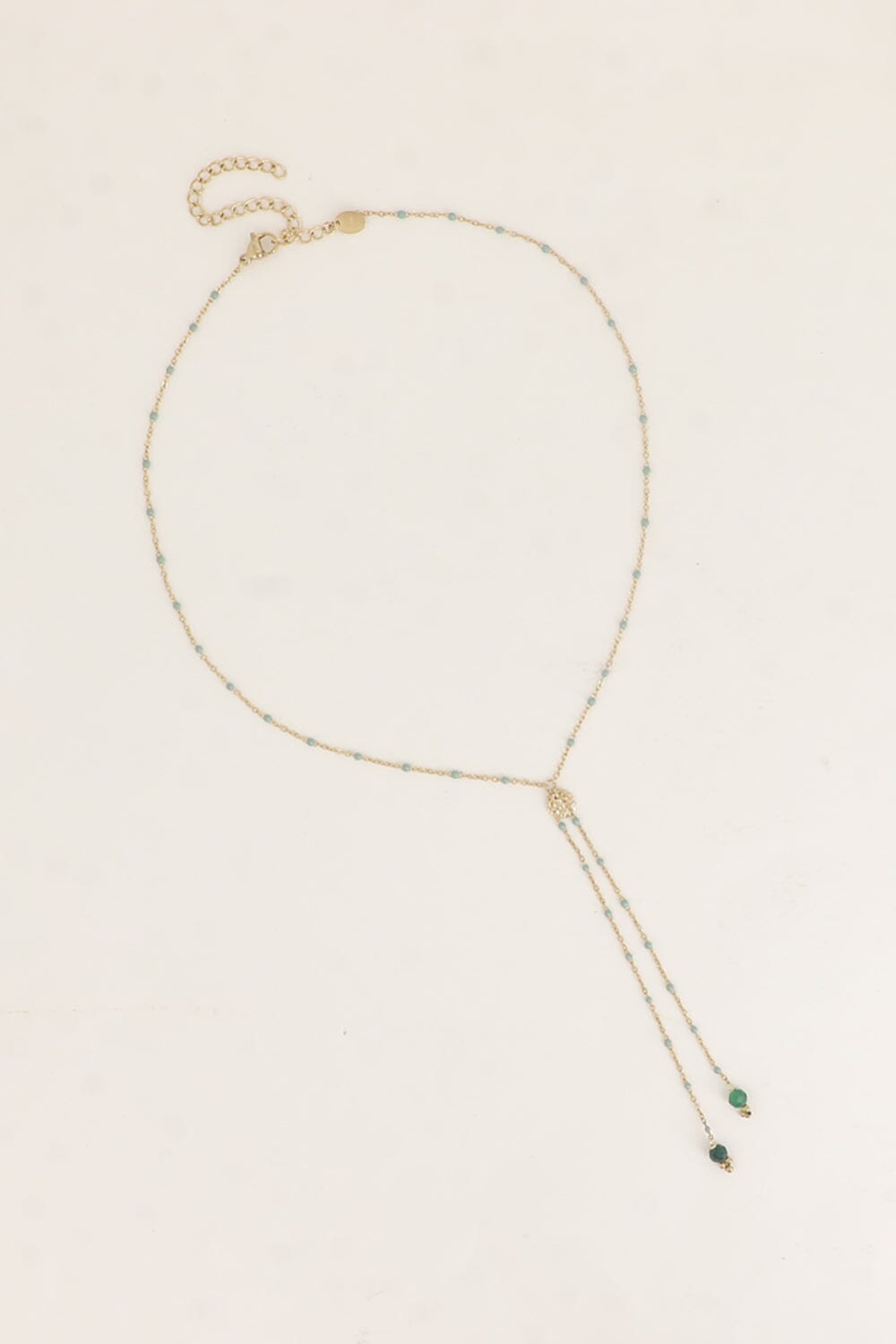 Collier Bohm Paris - Velys Collier en Y Bohm Paris Jaspe vert 