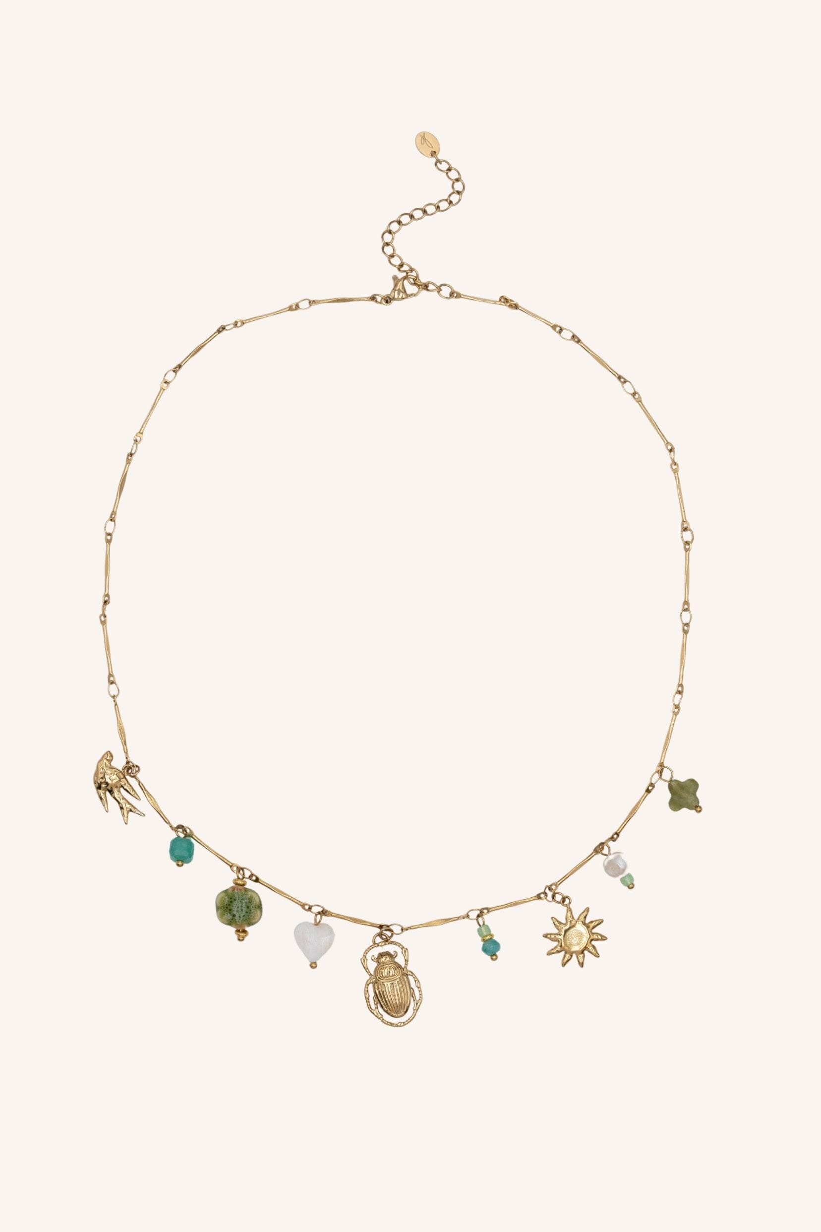 Collier Bohm Paris - Verde Collier en chaine simple Bohm Paris Vert 