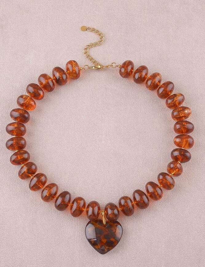 Collier Bohm Paris - Ziana Collier Pendantifs Bohm Paris Ambre Léopard 