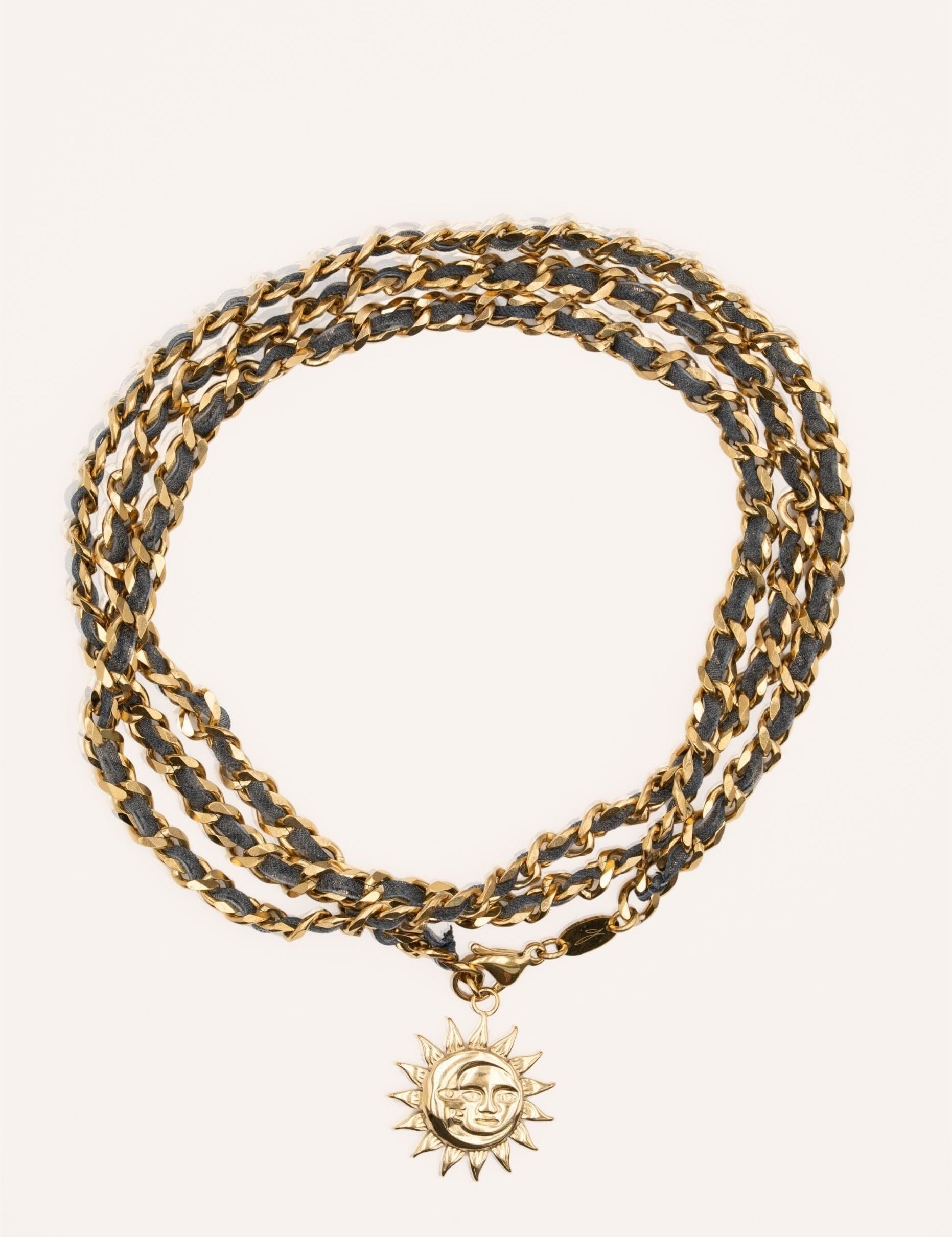 Collier Chaîne de ventre Bohm Paris - Lioren Collier Chaîne de ventre Bohm Paris Bleu 