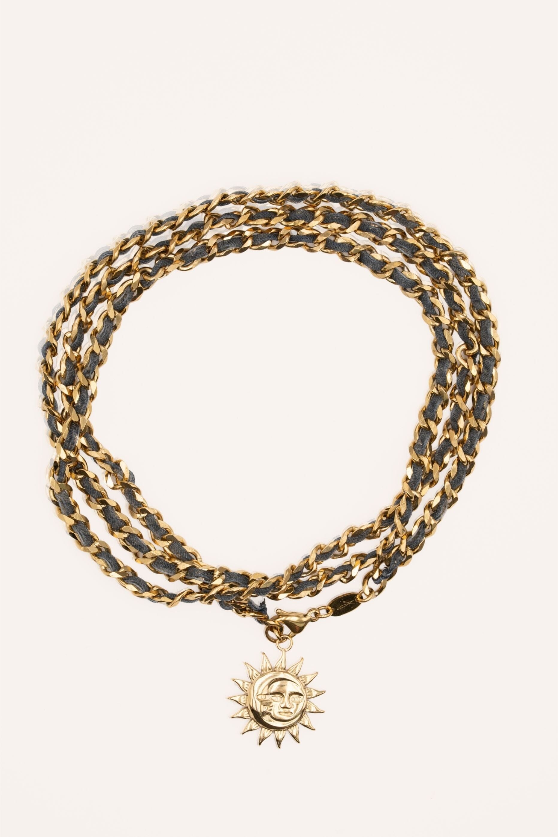 Collier Chaîne de ventre Bohm Paris - Lioren Collier Chaîne de ventre Bohm Paris Bleu 