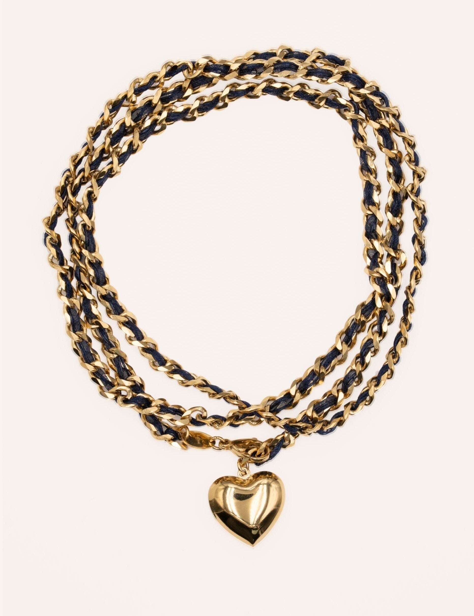 Collier Chaîne de ventre Bohm Paris - Solor Collier Chaîne de ventre Bohm Paris Marine 