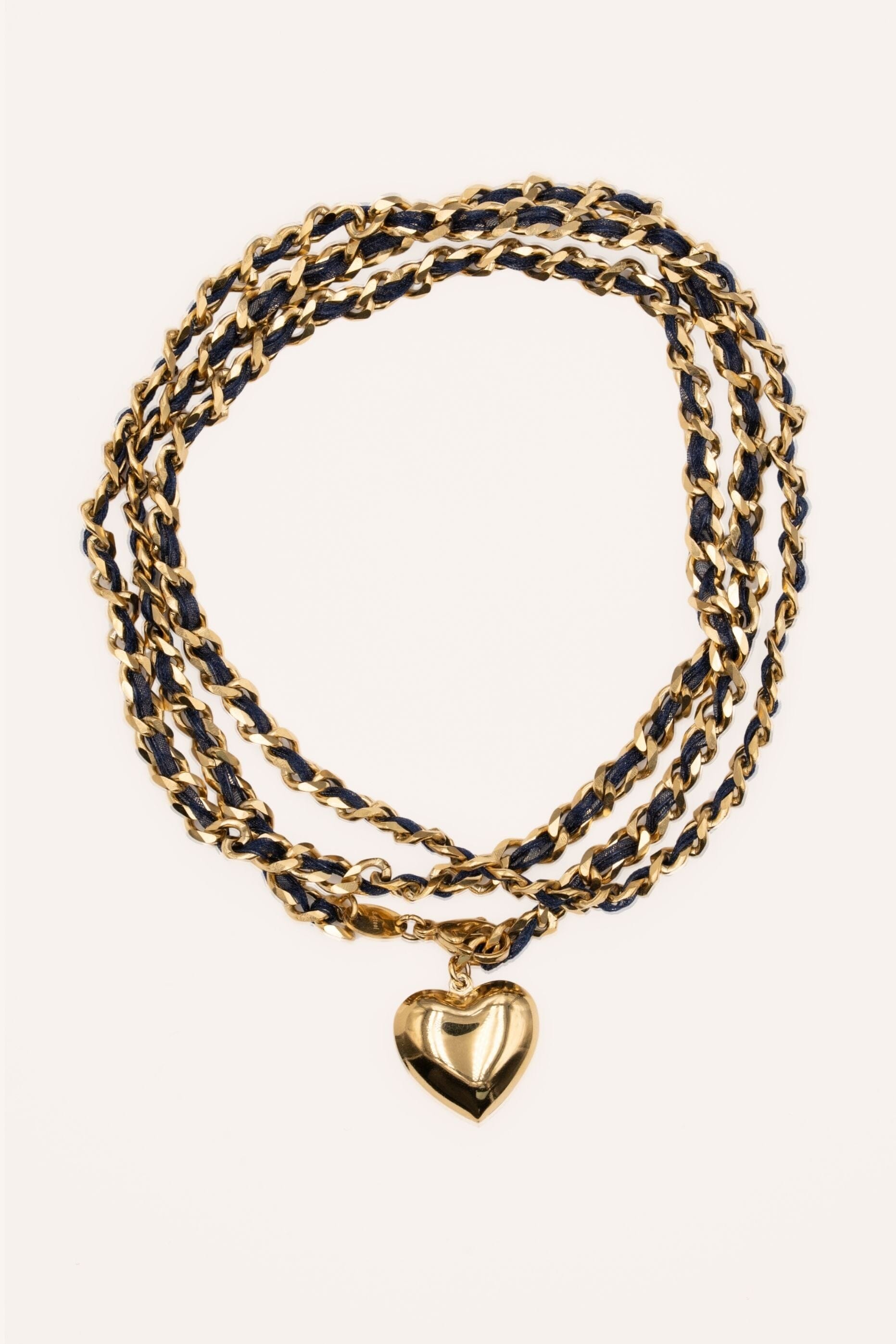 Collier Chaîne de ventre Bohm Paris - Solor Collier Chaîne de ventre Bohm Paris Marine 