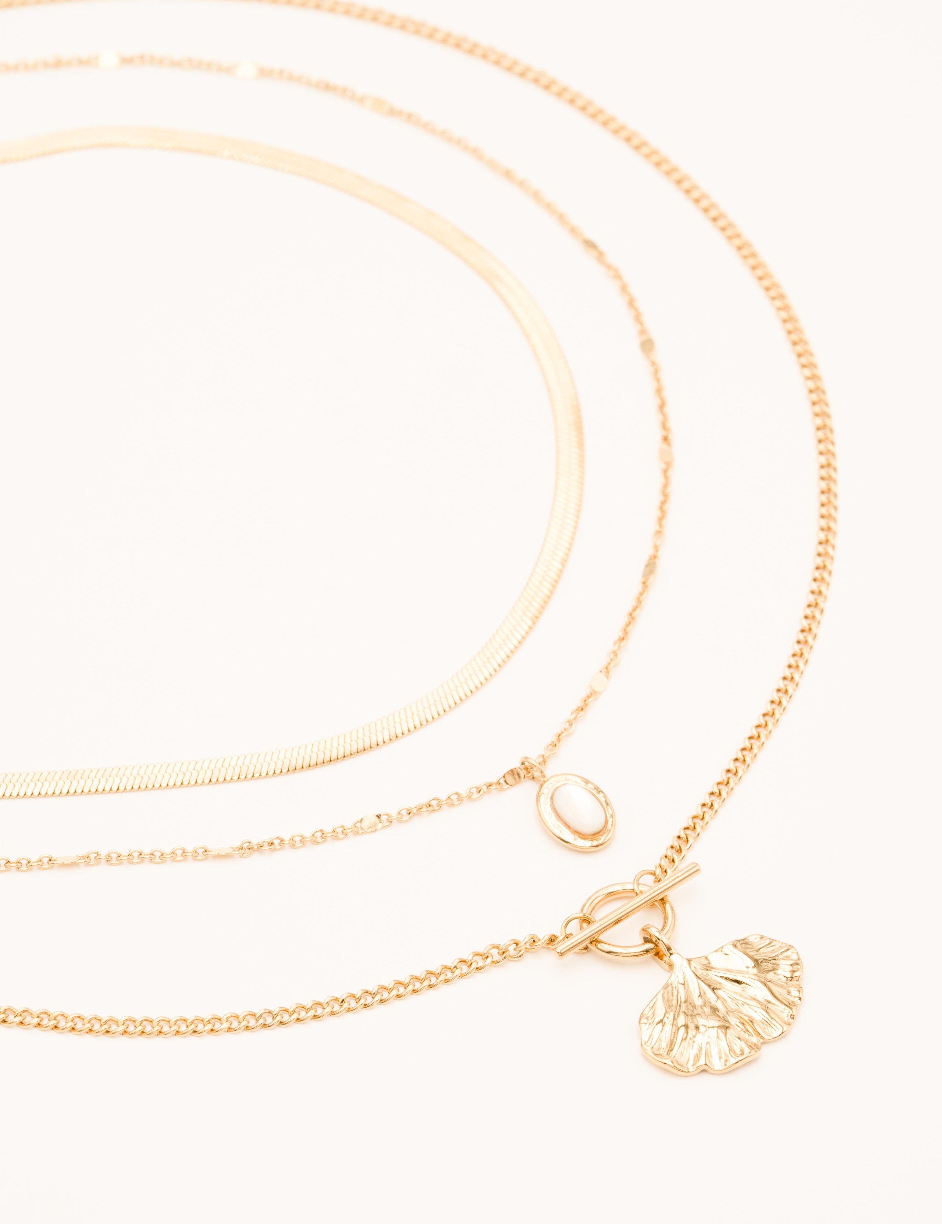 Collier multirangs Bohm Paris - Sierra Colliers Bohm Paris Nacre Blanche 