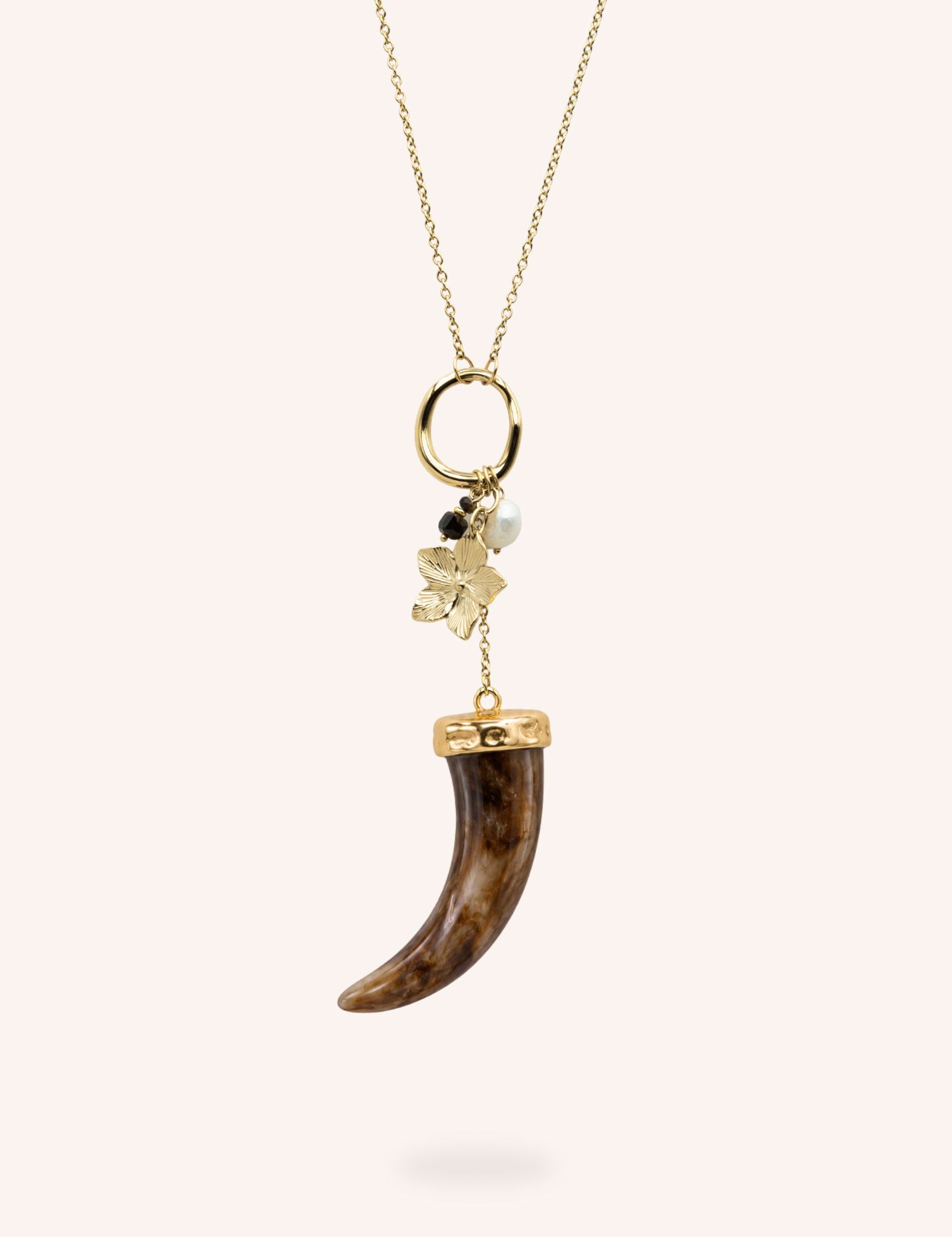 Collier Sautoir Bohm Paris - Cassiane Collier type sautoir Bohm Paris Marron 