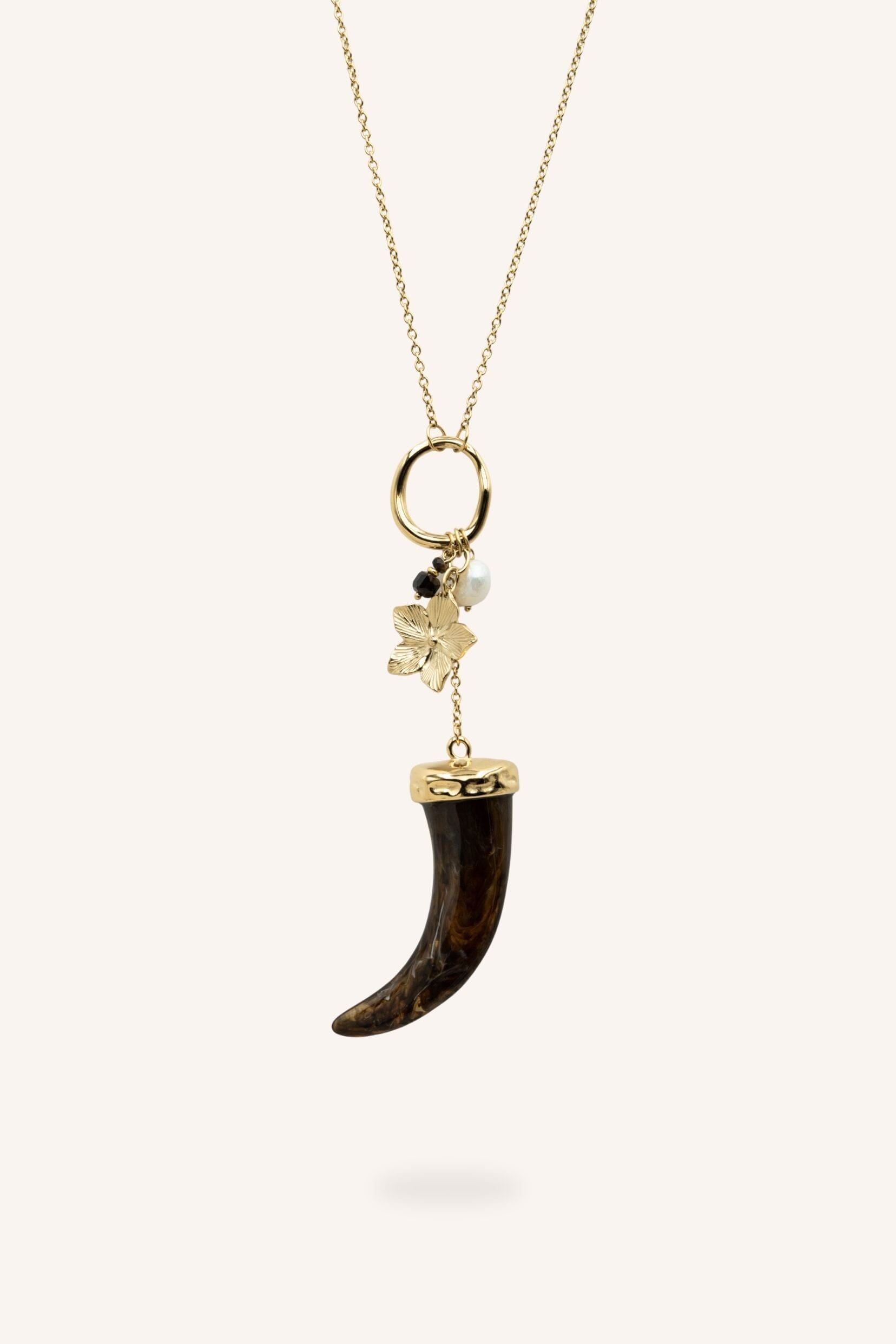 Collier Sautoir Bohm Paris - Cassiane Collier type sautoir Bohm Paris Marron 