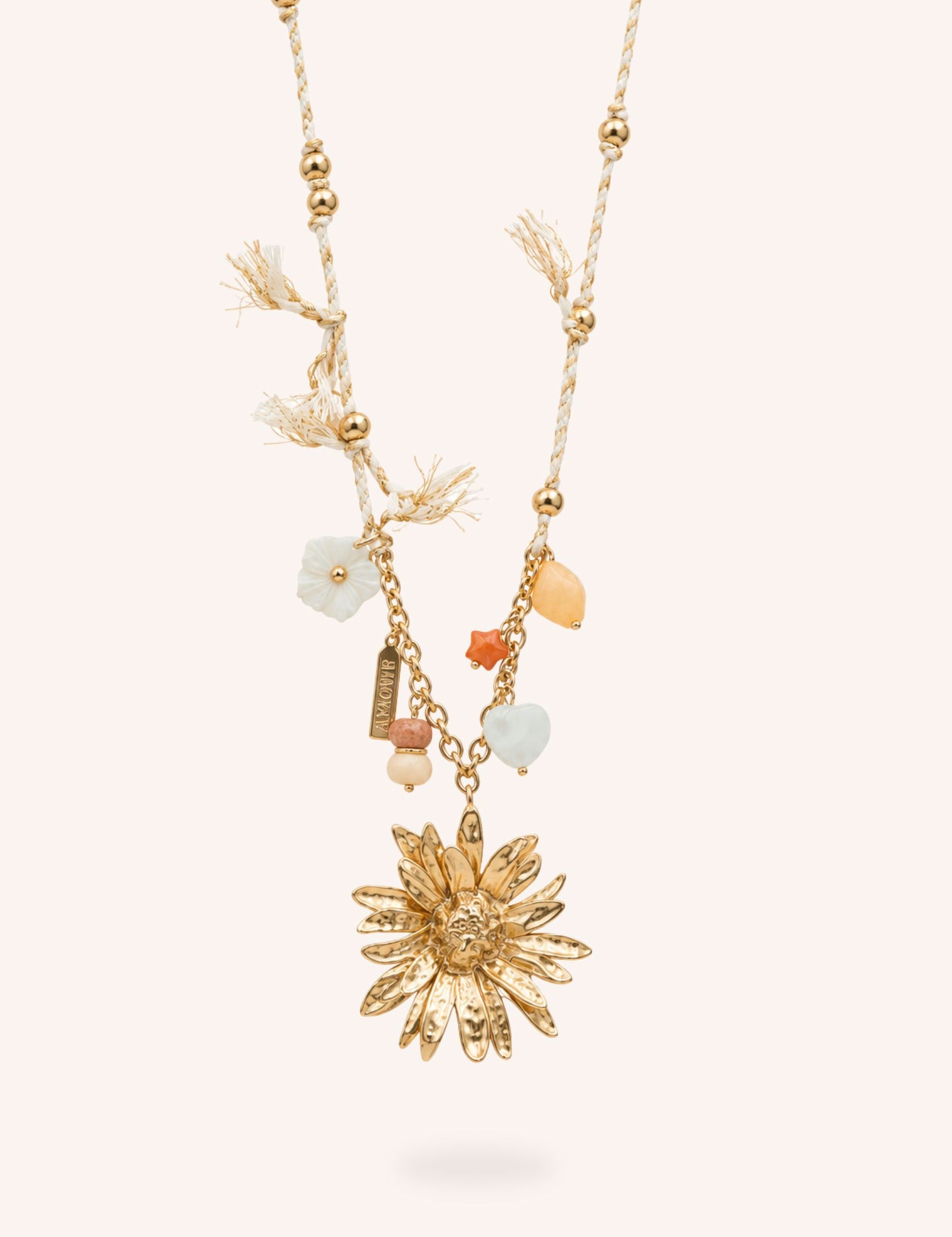 Collier Sautoir Bohm Paris - Héliora Collier type sautoir Bohm Paris Beige 