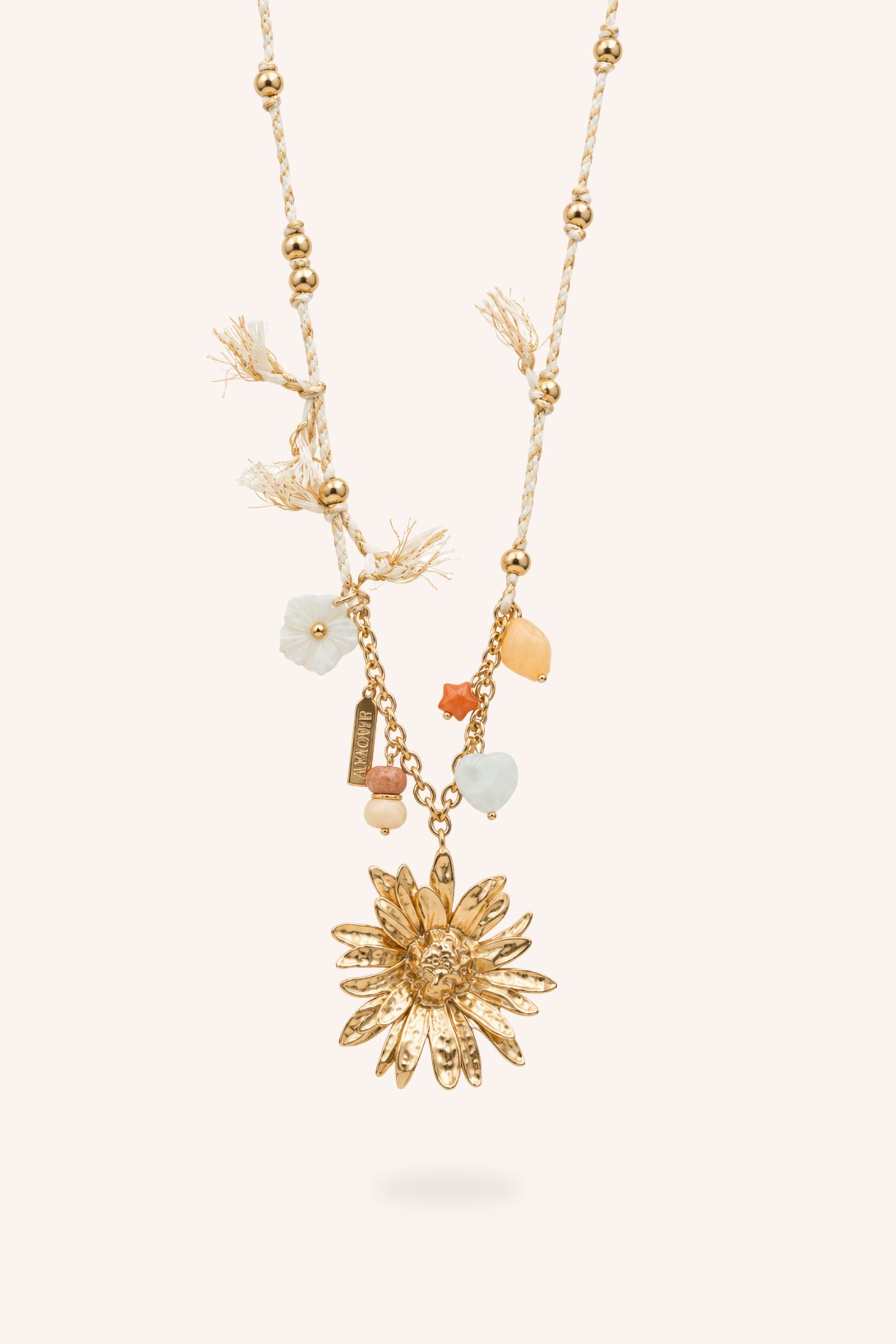 Collier Sautoir Bohm Paris - Héliora Collier type sautoir Bohm Paris Beige 